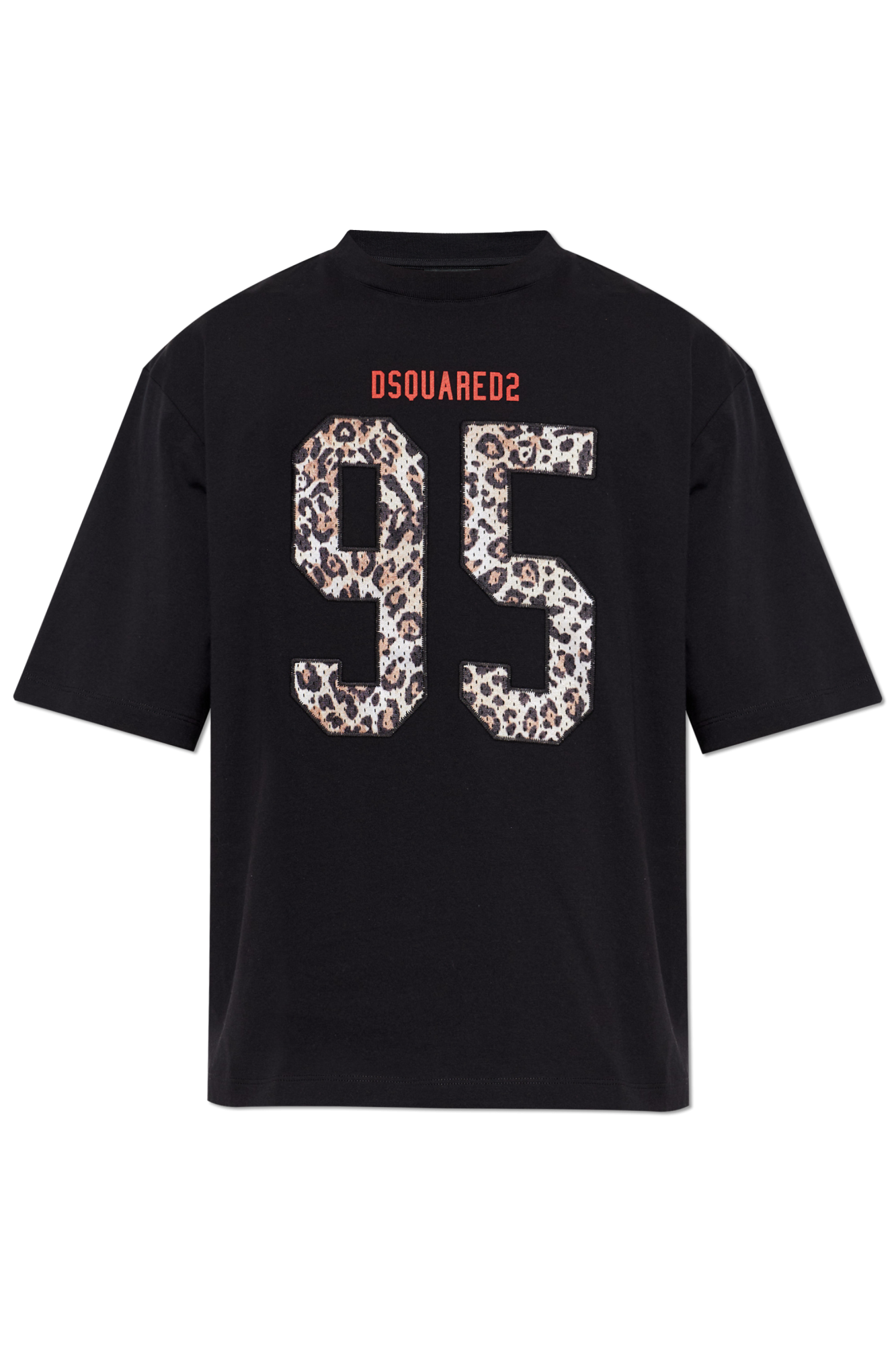 Dsquared2 T-shirt Z Logo, Mężczyźni, Czarny