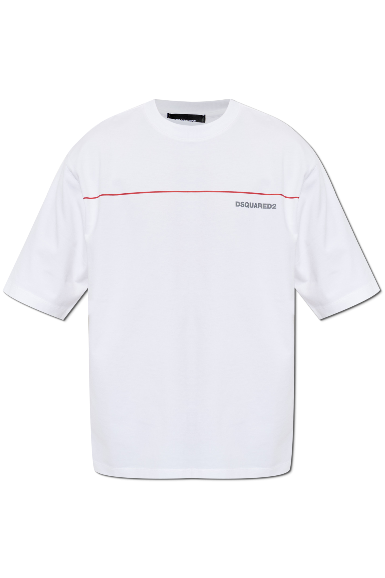 Dsquared2 T-shirt Z Logo, Mężczyźni, Biały