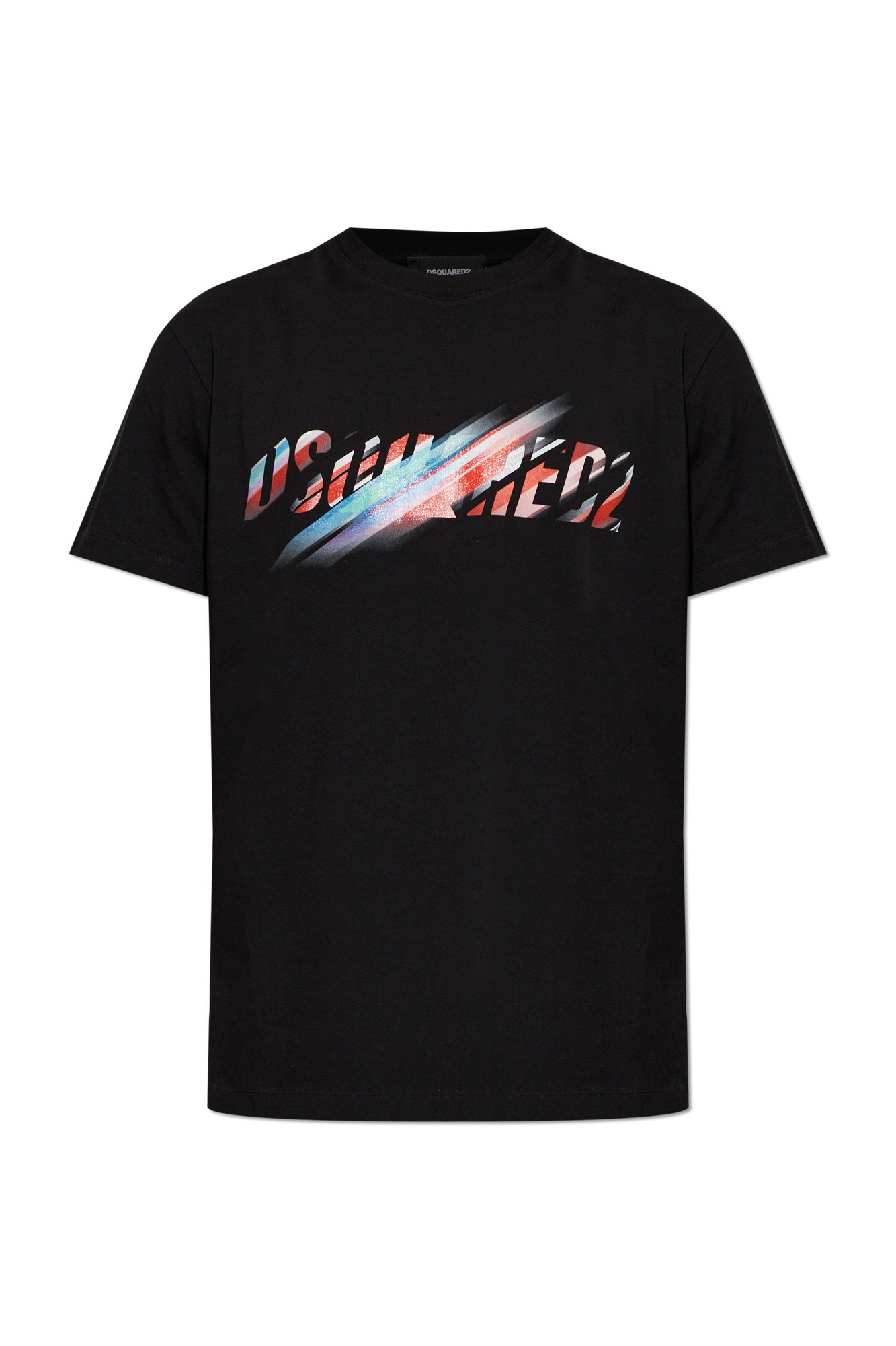 Dsquared2 T-shirt Z Logo, Mężczyźni, Czarny