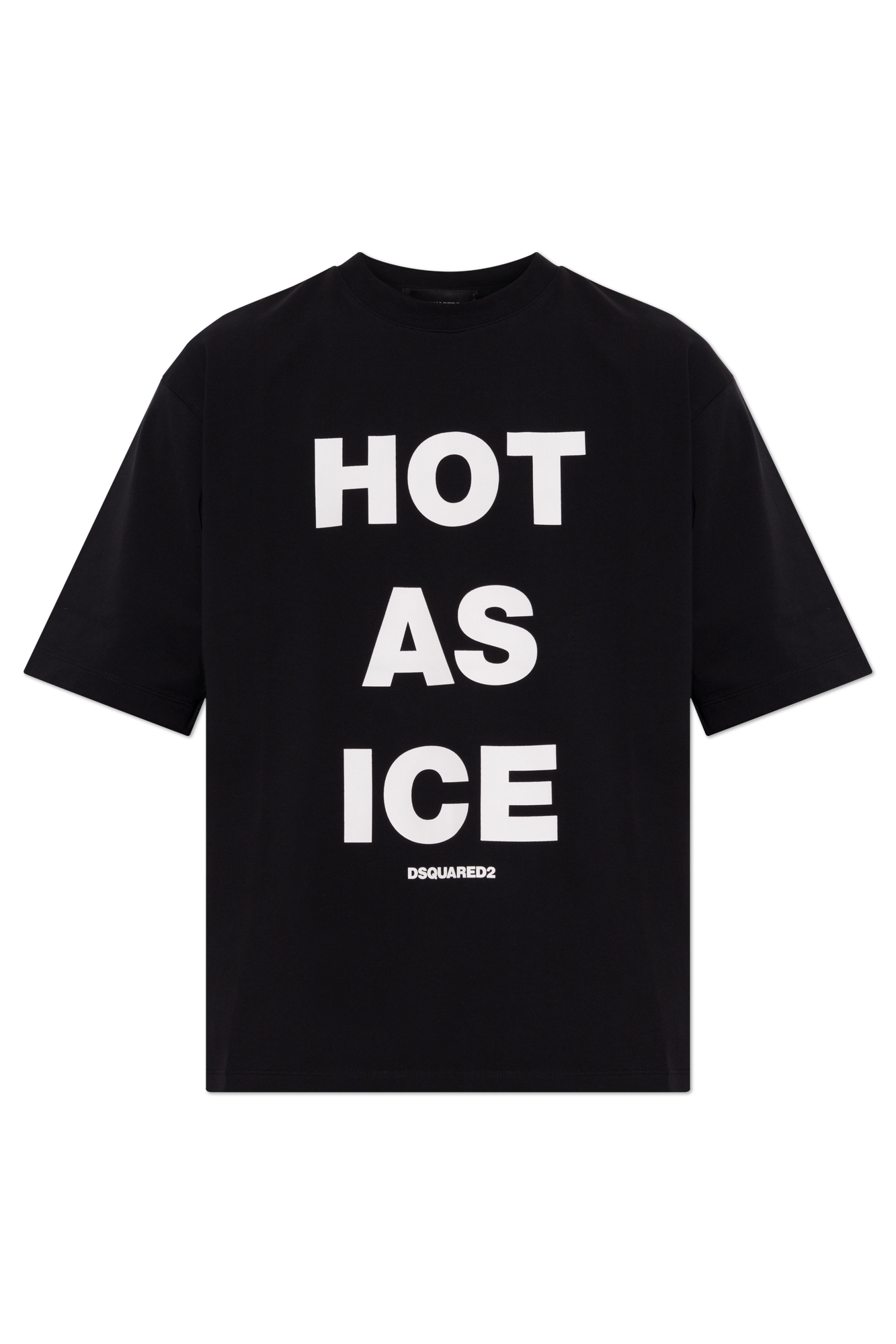 Dsquared2 T-shirt Z Nadrukiem, Mężczyźni, Czarny
