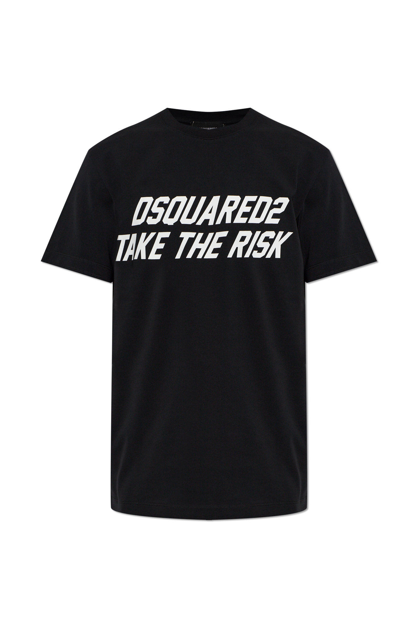 Dsquared2 T-shirt Z Logo, Mężczyźni, Czarny