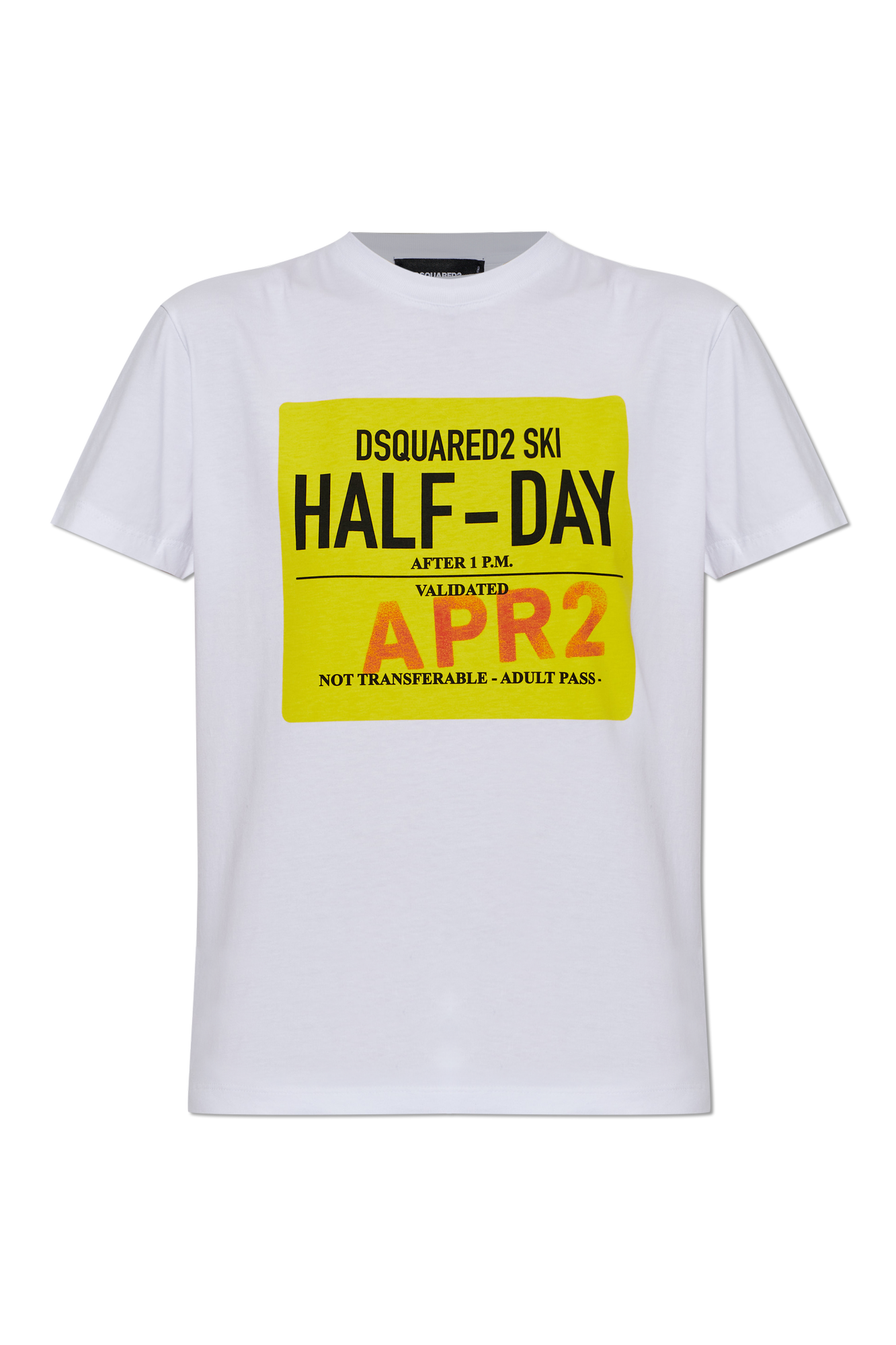Dsquared2 Bawełniany T-shirt Z Nadrukiem, Kobiety, Biały