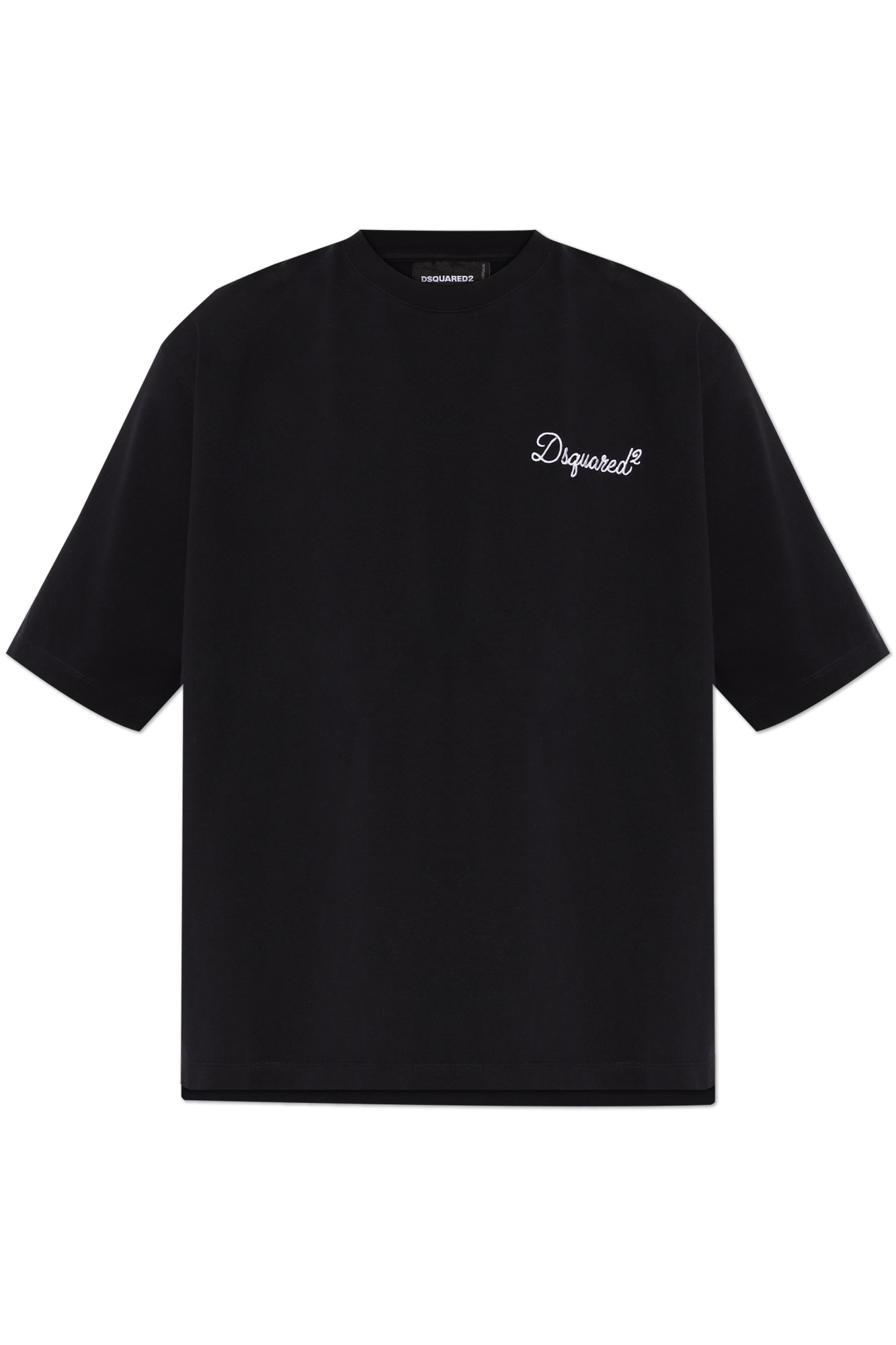 Dsquared2 T-shirt Z Logo, Mężczyźni, Czarny