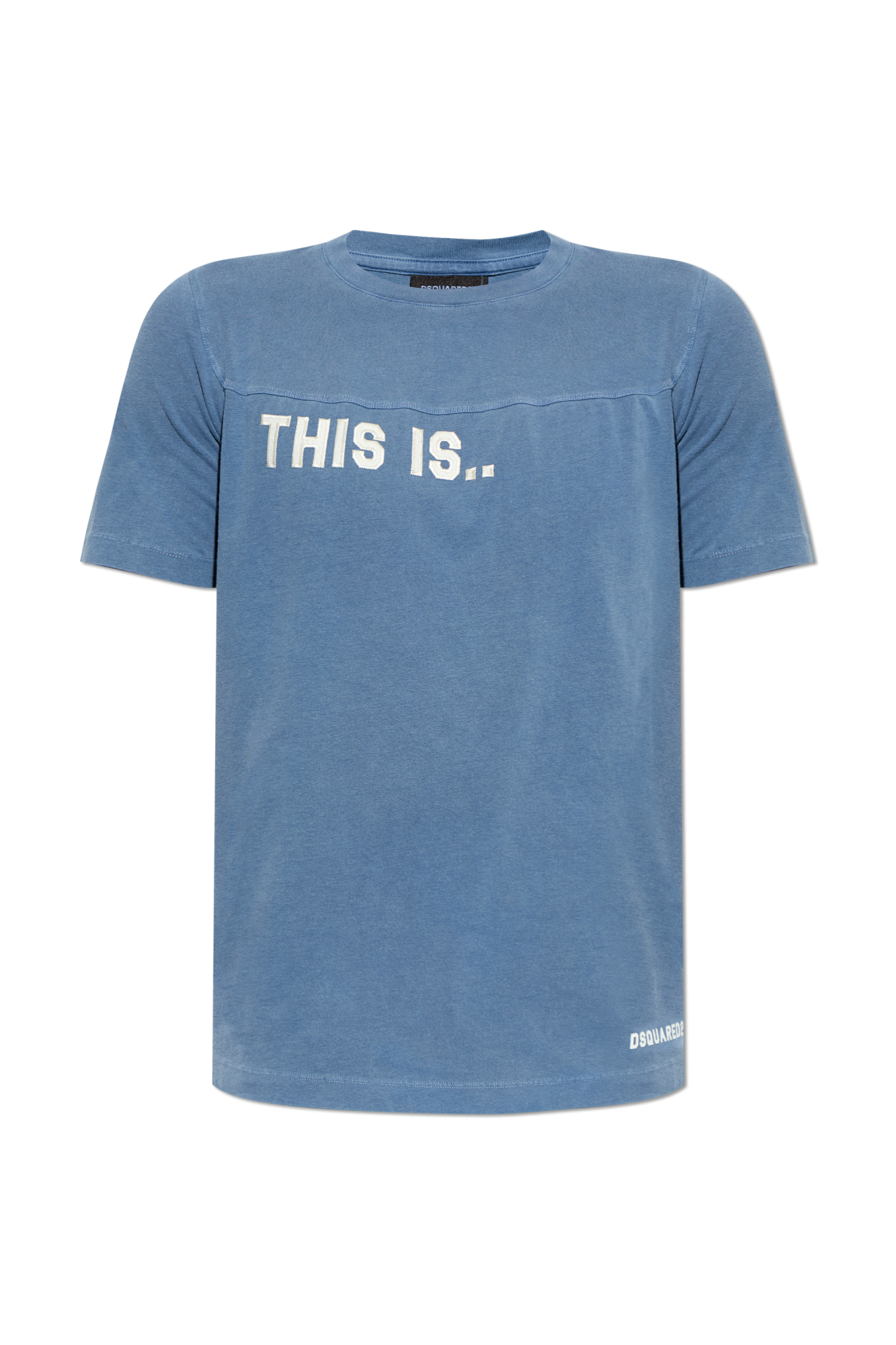 Dsquared2 T-shirt Z Logo, Mężczyźni, Niebieski