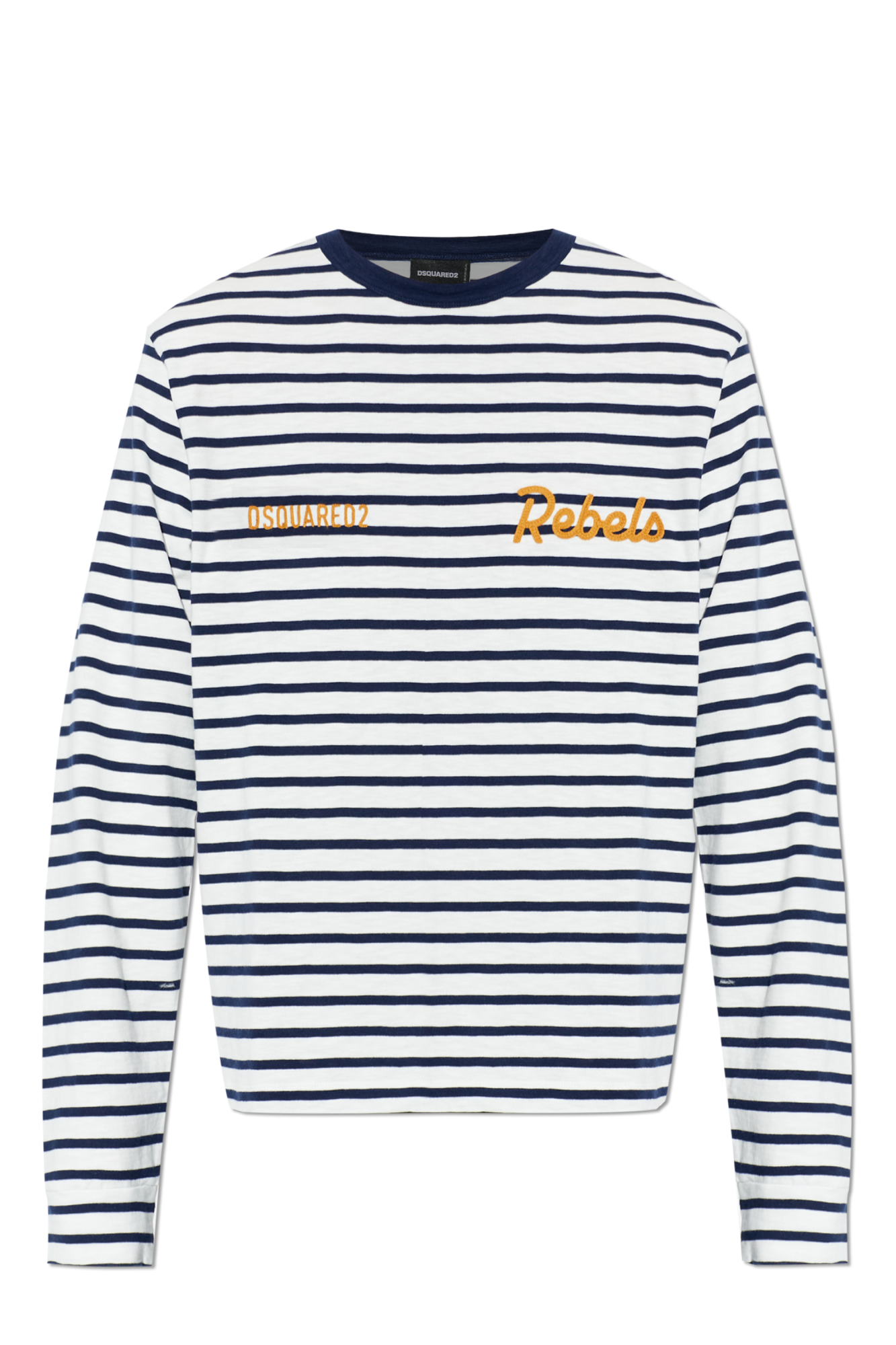 Dsquared2 T-shirt Z Długimi Rękawami, Mężczyźni, Granatowy
