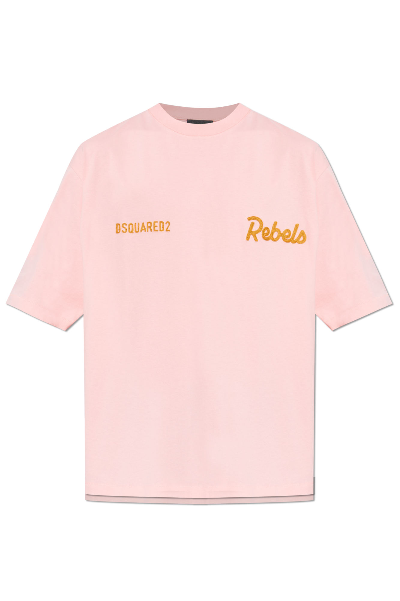 Dsquared2 T-shirt Z Logo, Mężczyźni, Różowy