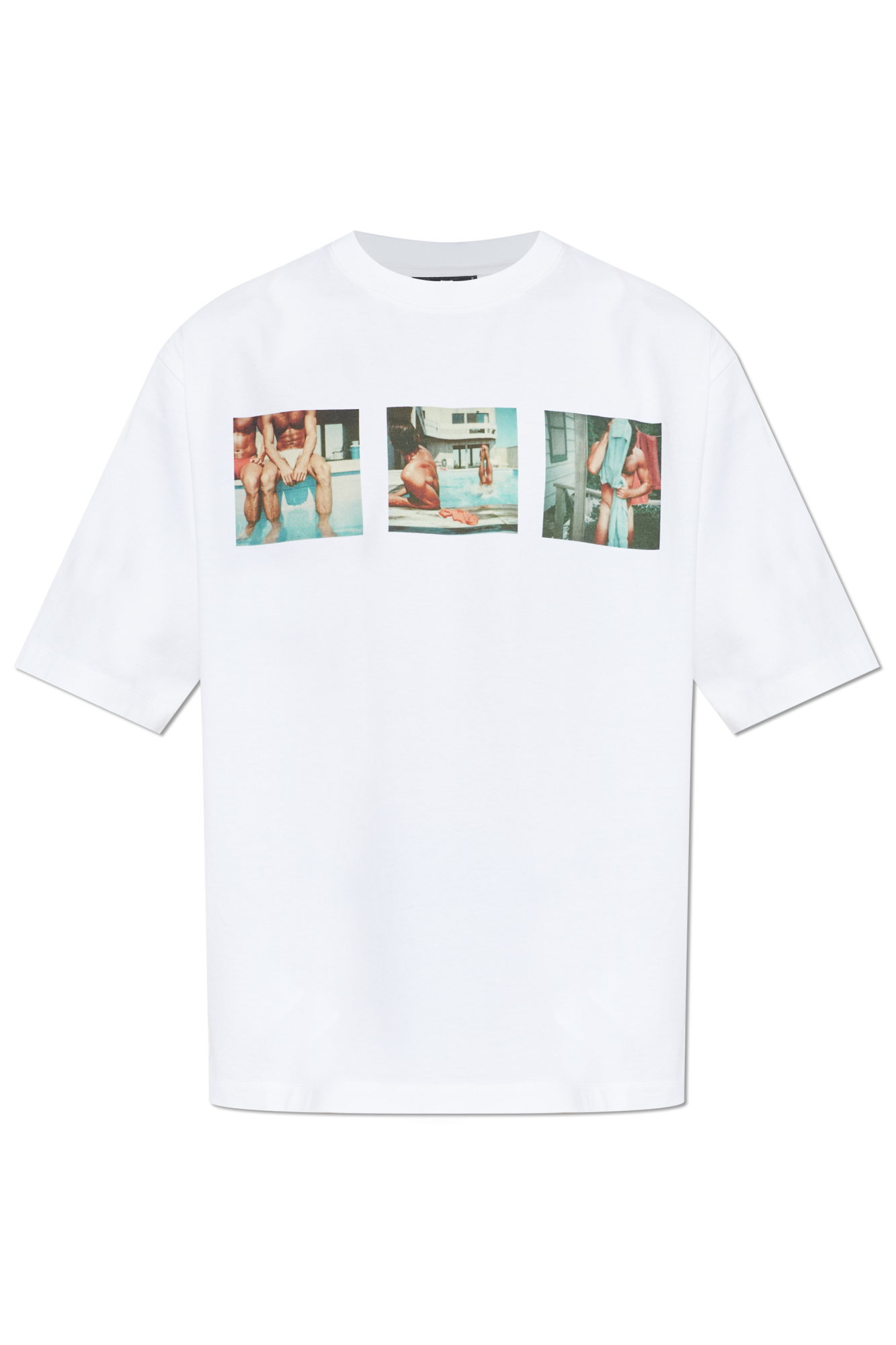 Dsquared2 T-shirt Z Nadrukiem, Mężczyźni, Biały