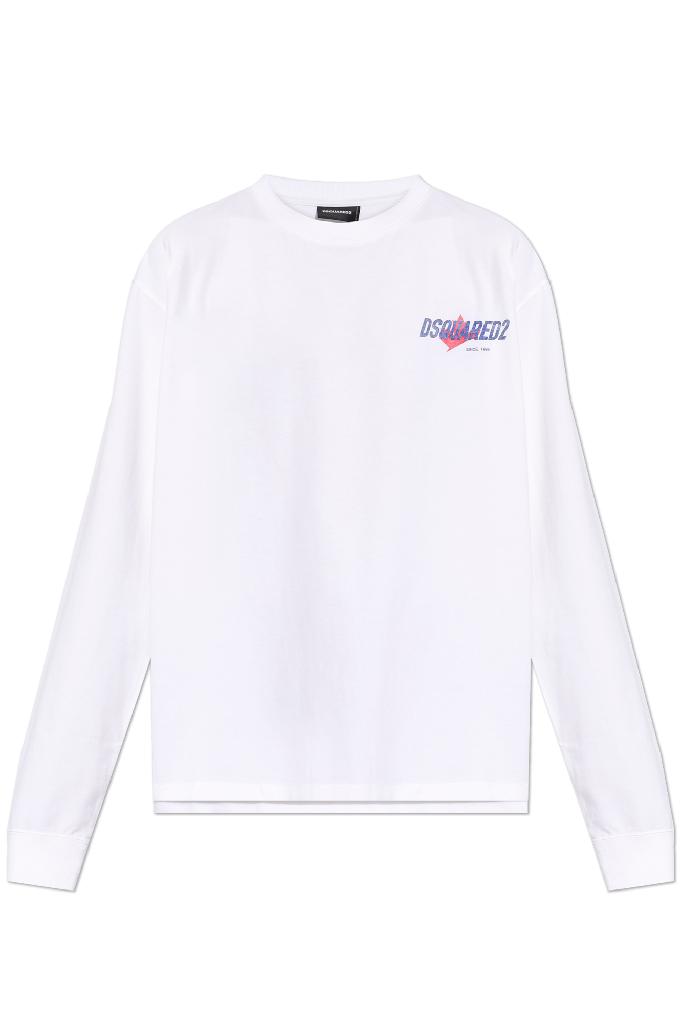 Dsquared2 T-shirt Z Długimi Rękawami, Mężczyźni, Biały
