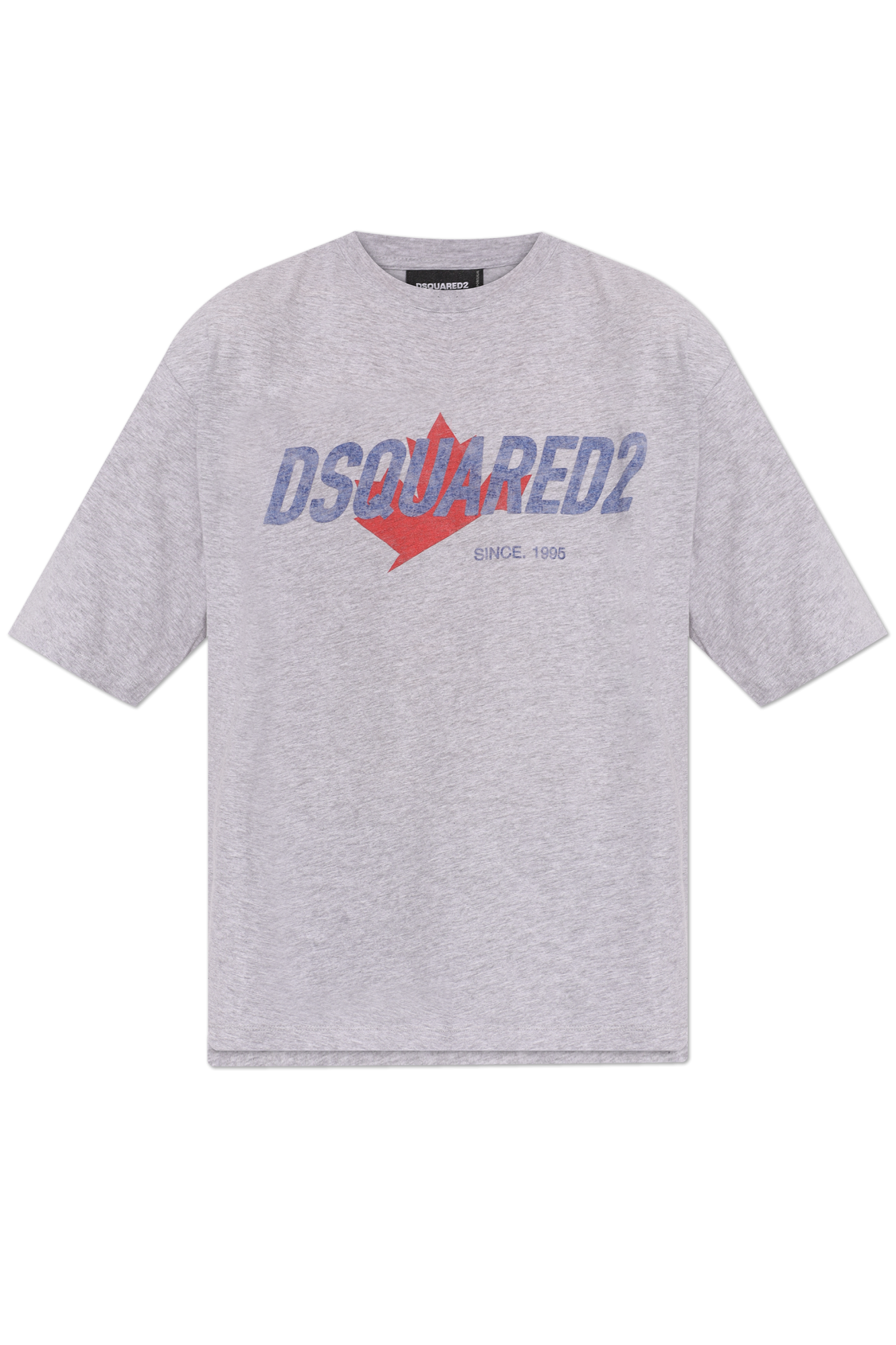 Dsquared2 T-shirt Z Logo, Mężczyźni, Szary