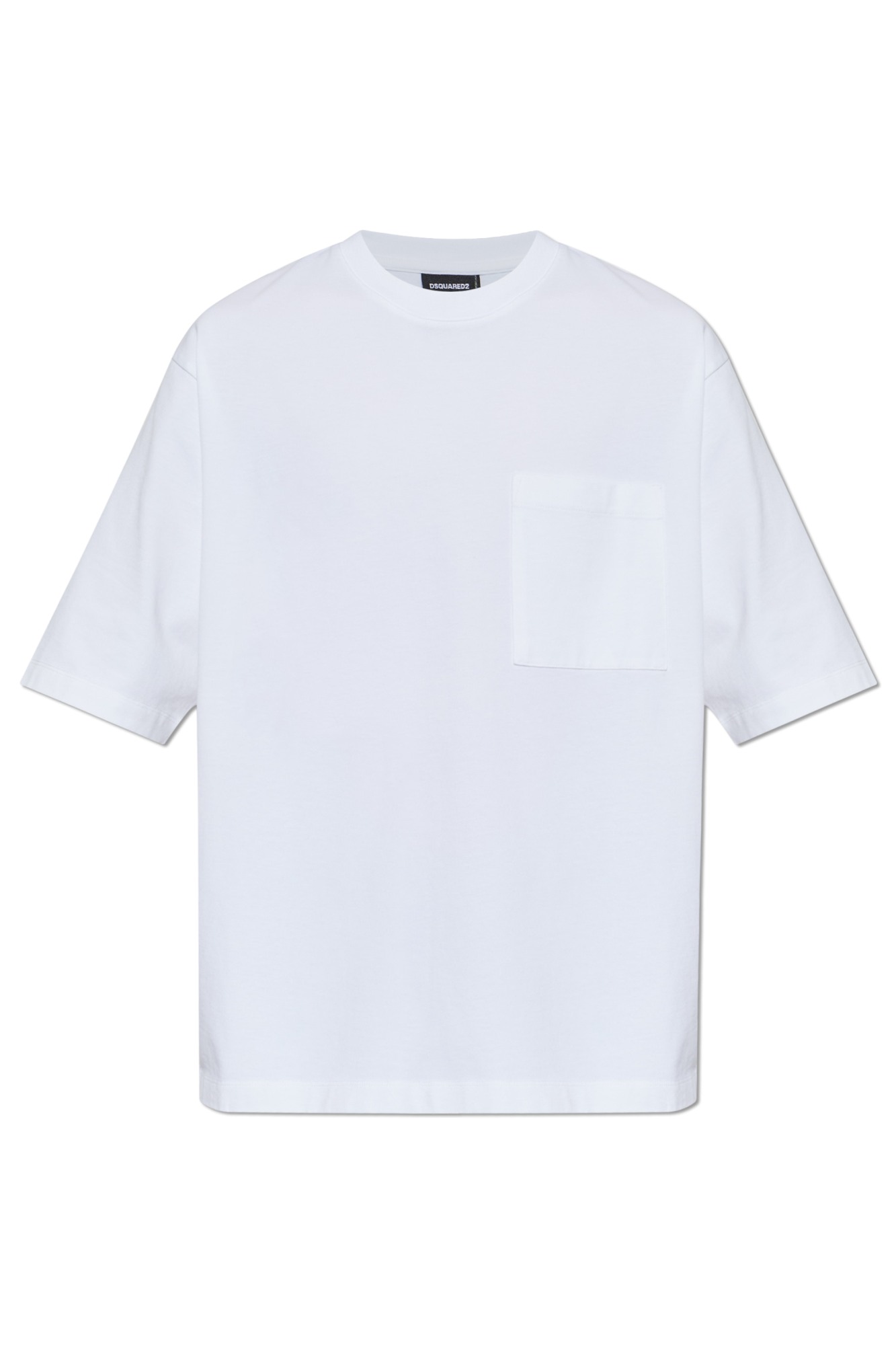 Dsquared2 T-shirt Z Kieszenią, Mężczyźni, Biały