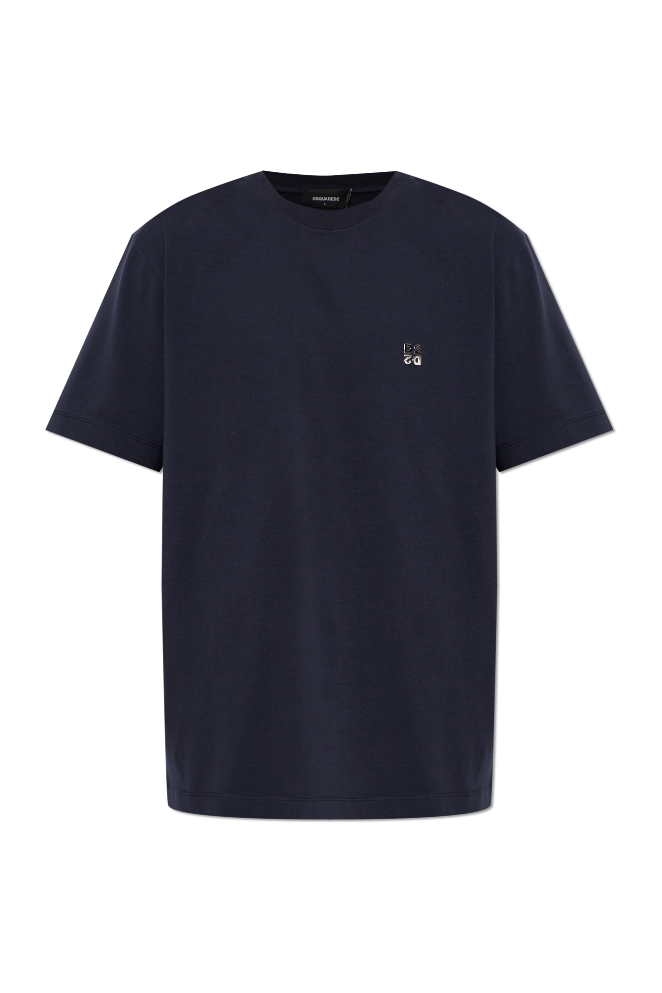 Dsquared2 T-shirt Z Aplikacją Logo, Mężczyźni, Granatowy