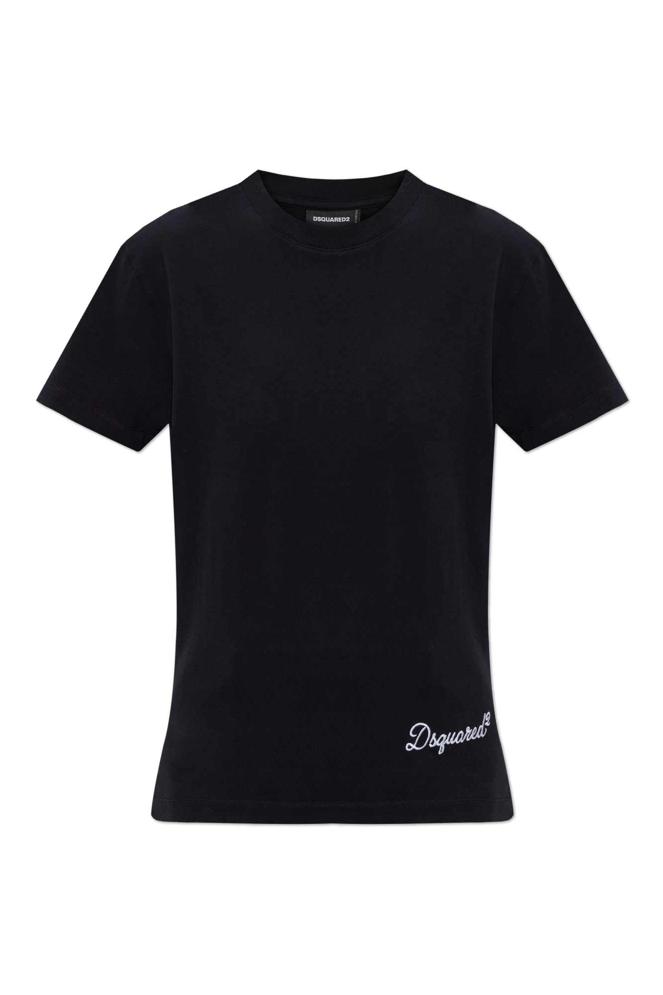 Dsquared2 T-shirt Z Logo, Kobiety, Czarny