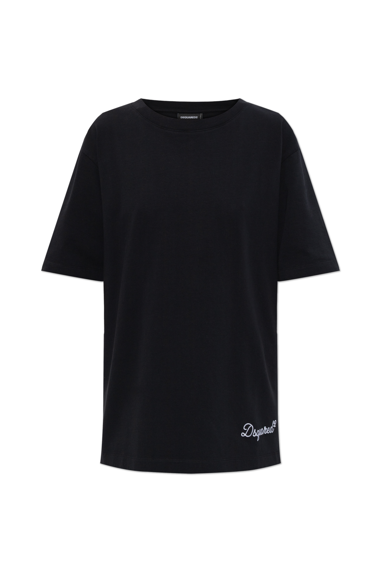 Dsquared2 T-shirt Z Logo, Kobiety, Czarny