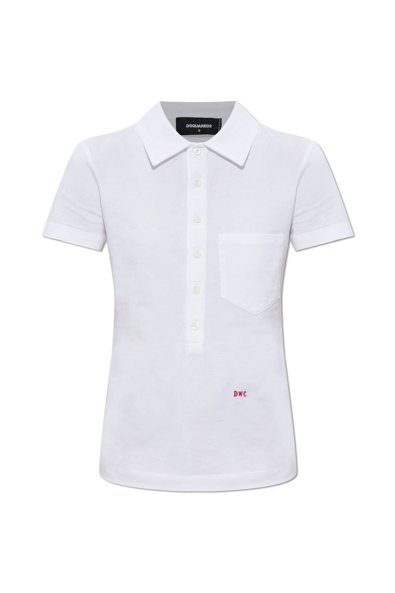 Dsquared2 Polo Z Kieszenią, Kobiety, Biały