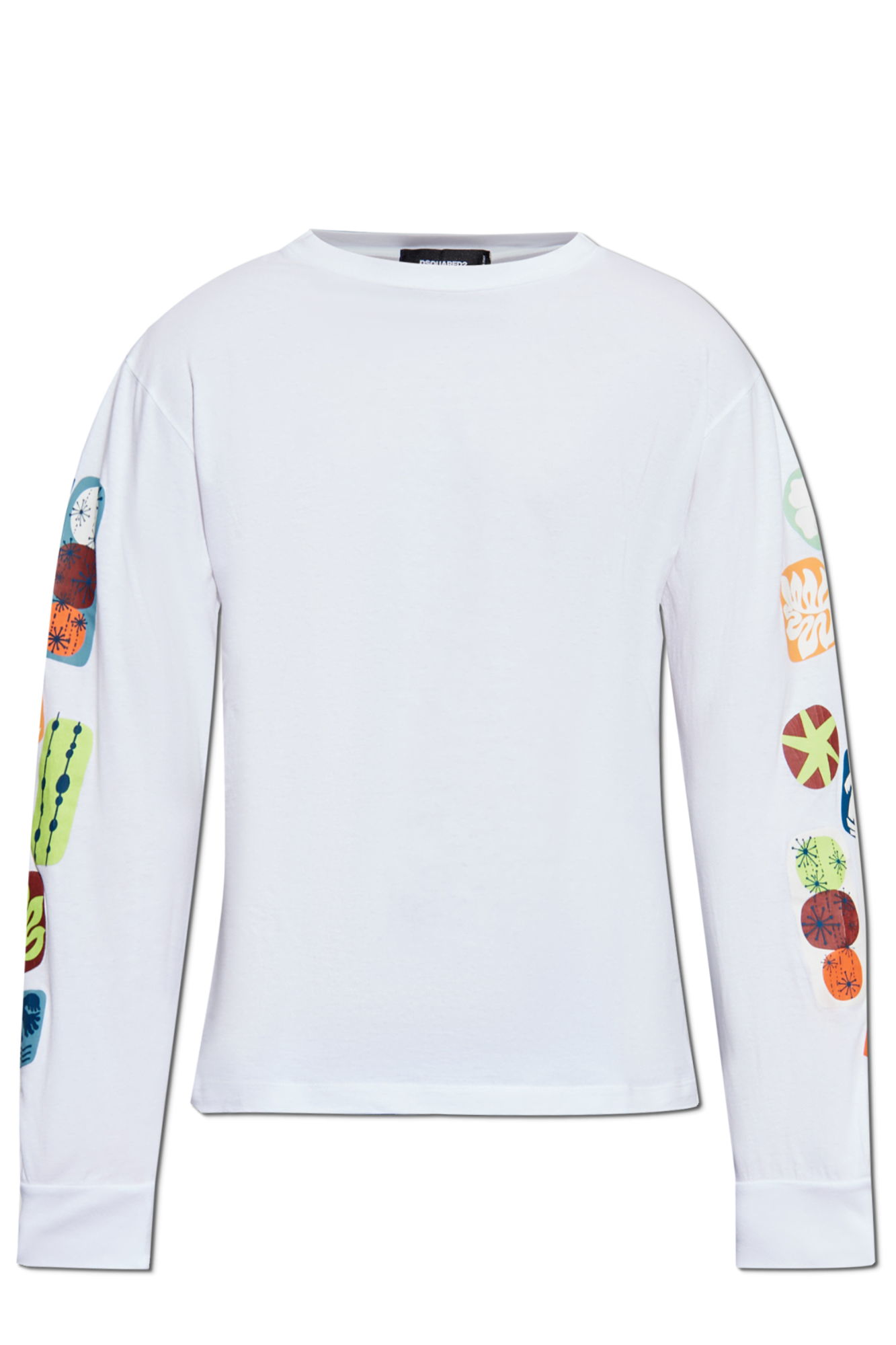 Dsquared2 T-shirt Z Długimi Rękawami  Kapsuła `Summer Lovers`, Mężczyźni, Biały