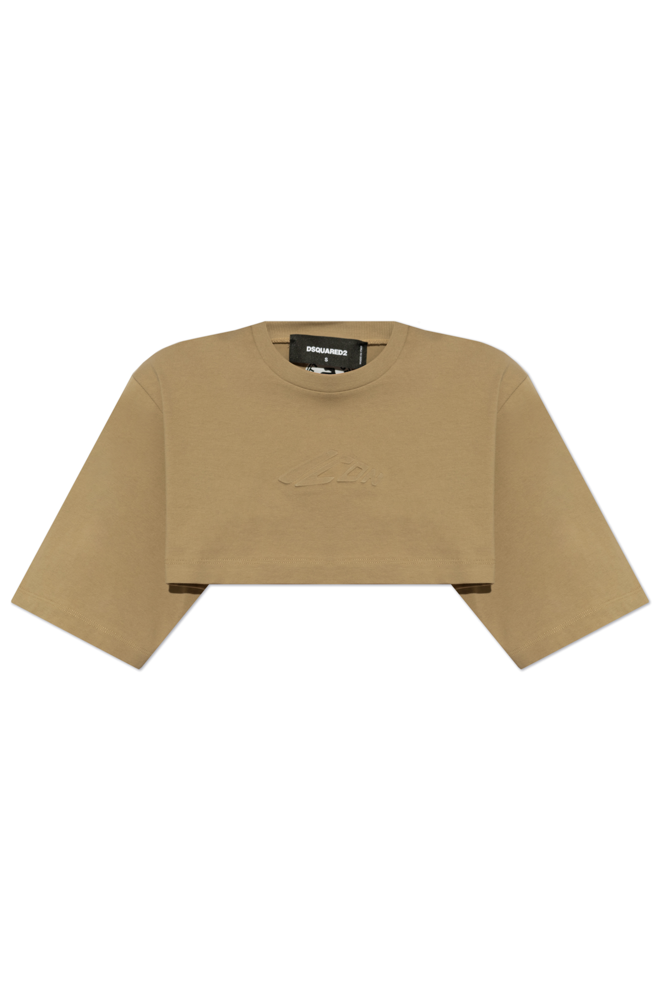 Dsquared2 Krótki T-shirt O Luźnym Kroju, Kobiety, Beżowy