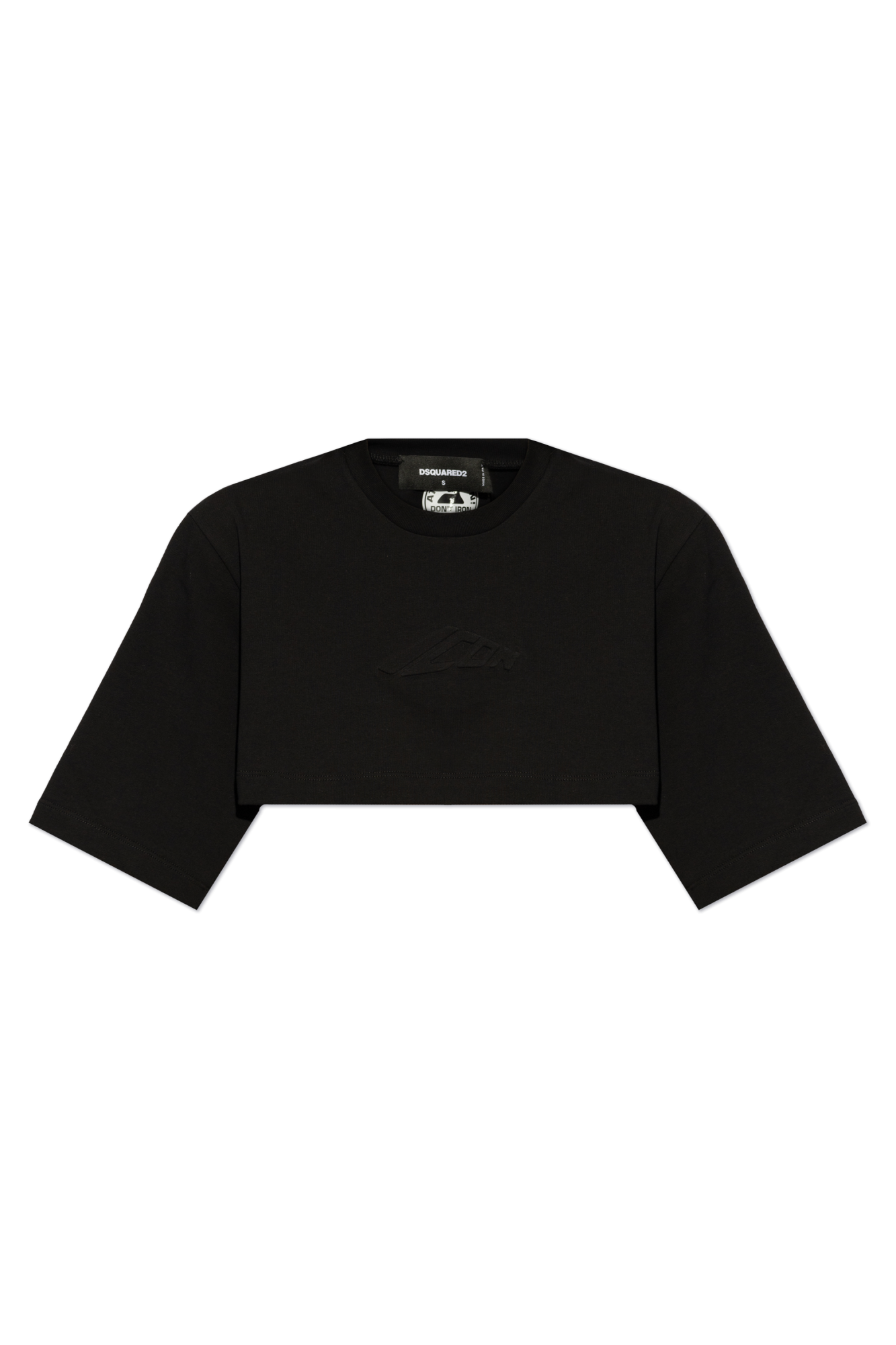 Dsquared2 Krótki T-shirt O Luźnym Kroju, Kobiety, Czarny