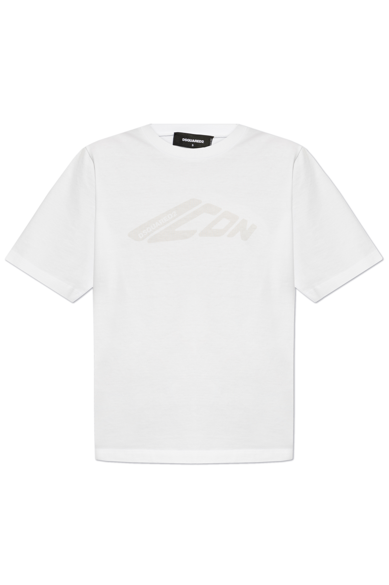 Dsquared2 T-shirt Z Nadrukowanym Logo, Kobiety, Biały