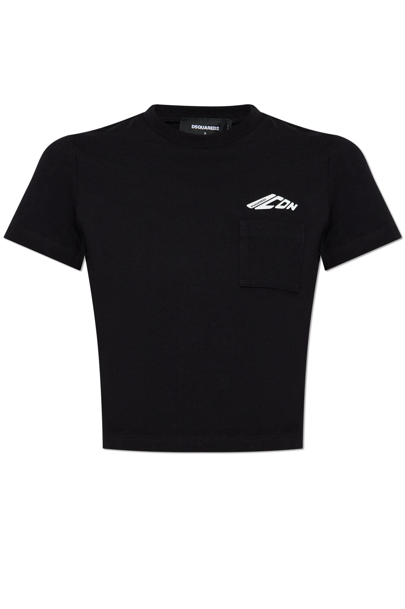 Dsquared2 T-shirt Z Logo, Kobiety, Czarny