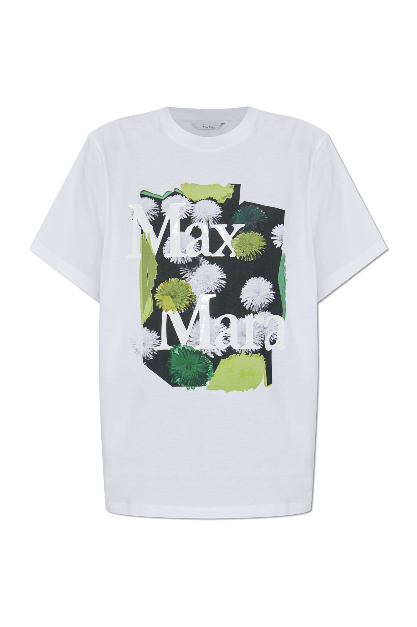 Max Mara T-shirt Z Nadrukiem `Sequoia`, Kobiety, Biały