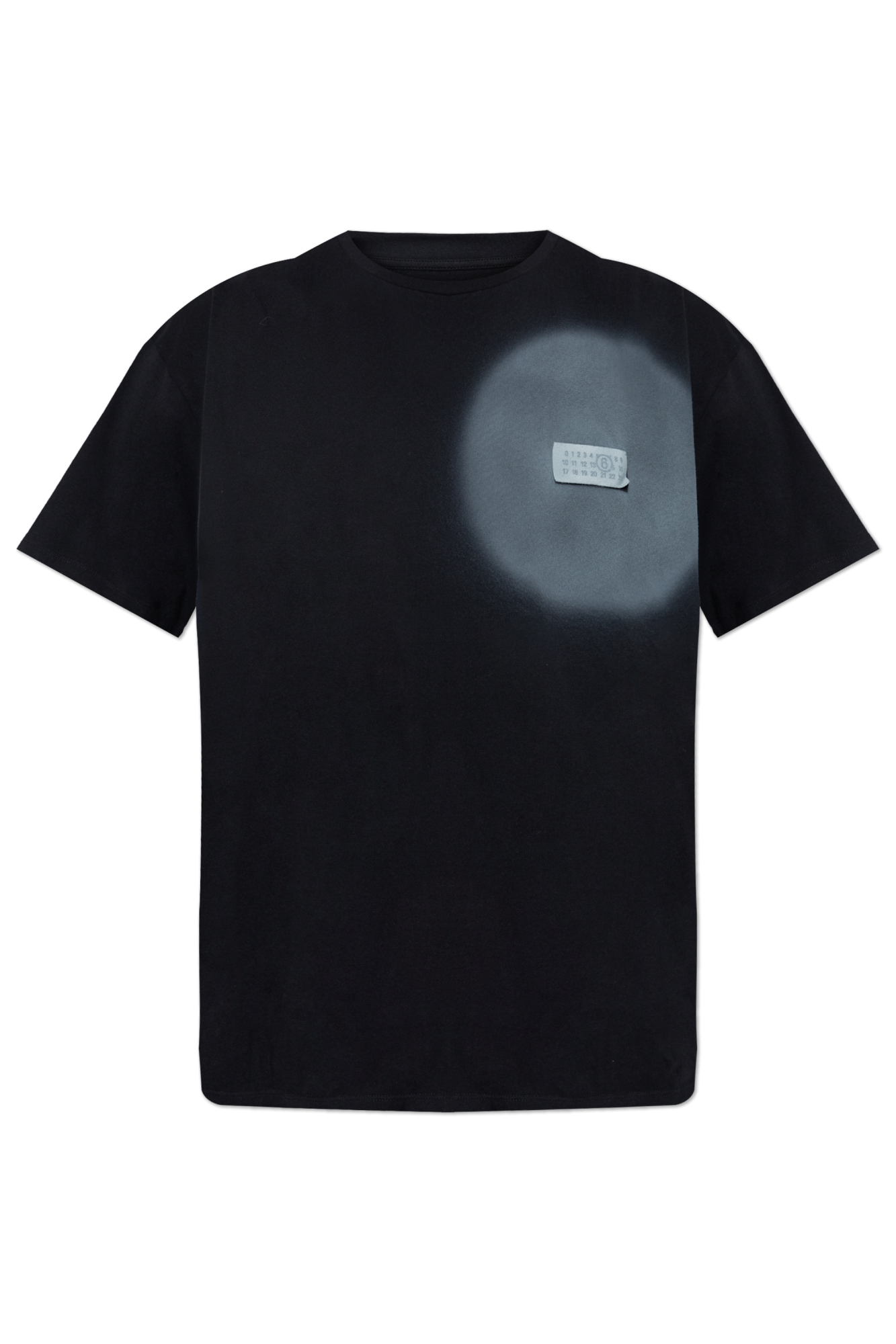 MM6 Maison Margiela T-shirt Z Logo, Mężczyźni, Czarny