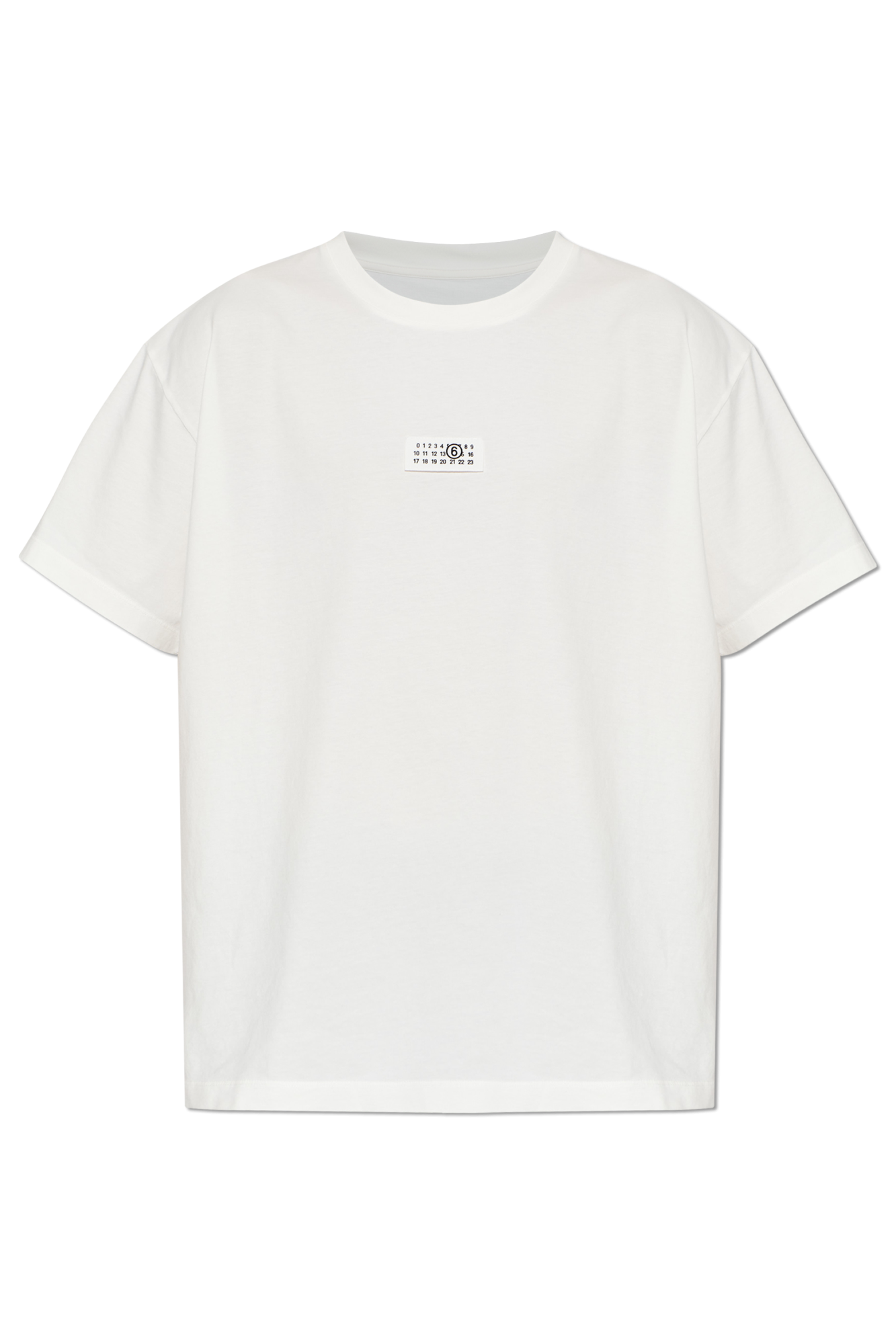 MM6 Maison Margiela T-shirt Z Naszywką Z Logo, Mężczyźni, Biały