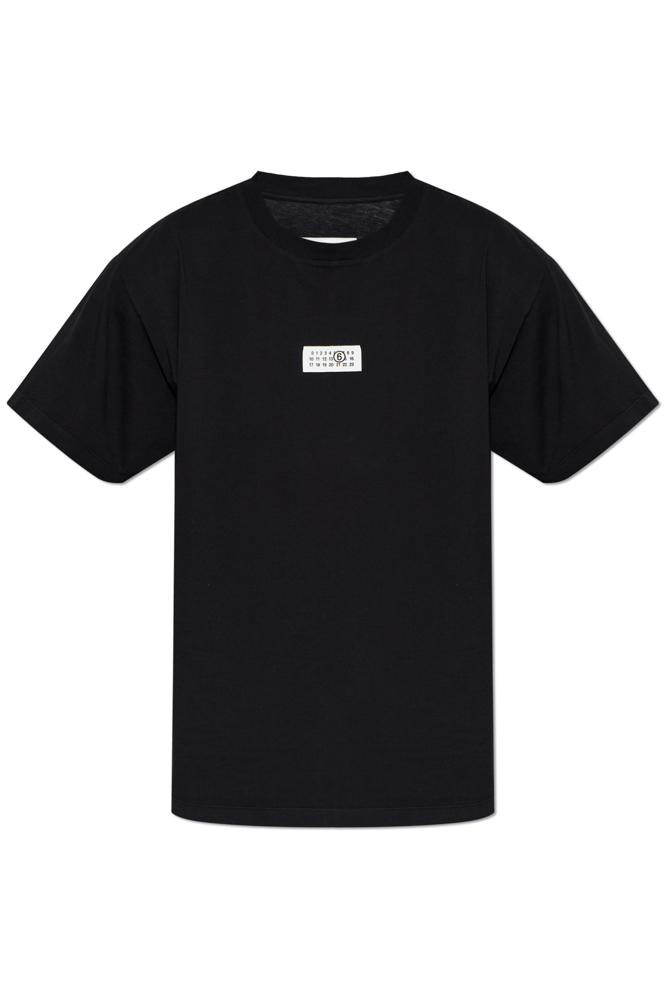 MM6 Maison Margiela T-shirt Z Naszywką Z Logo, Mężczyźni, Czarny