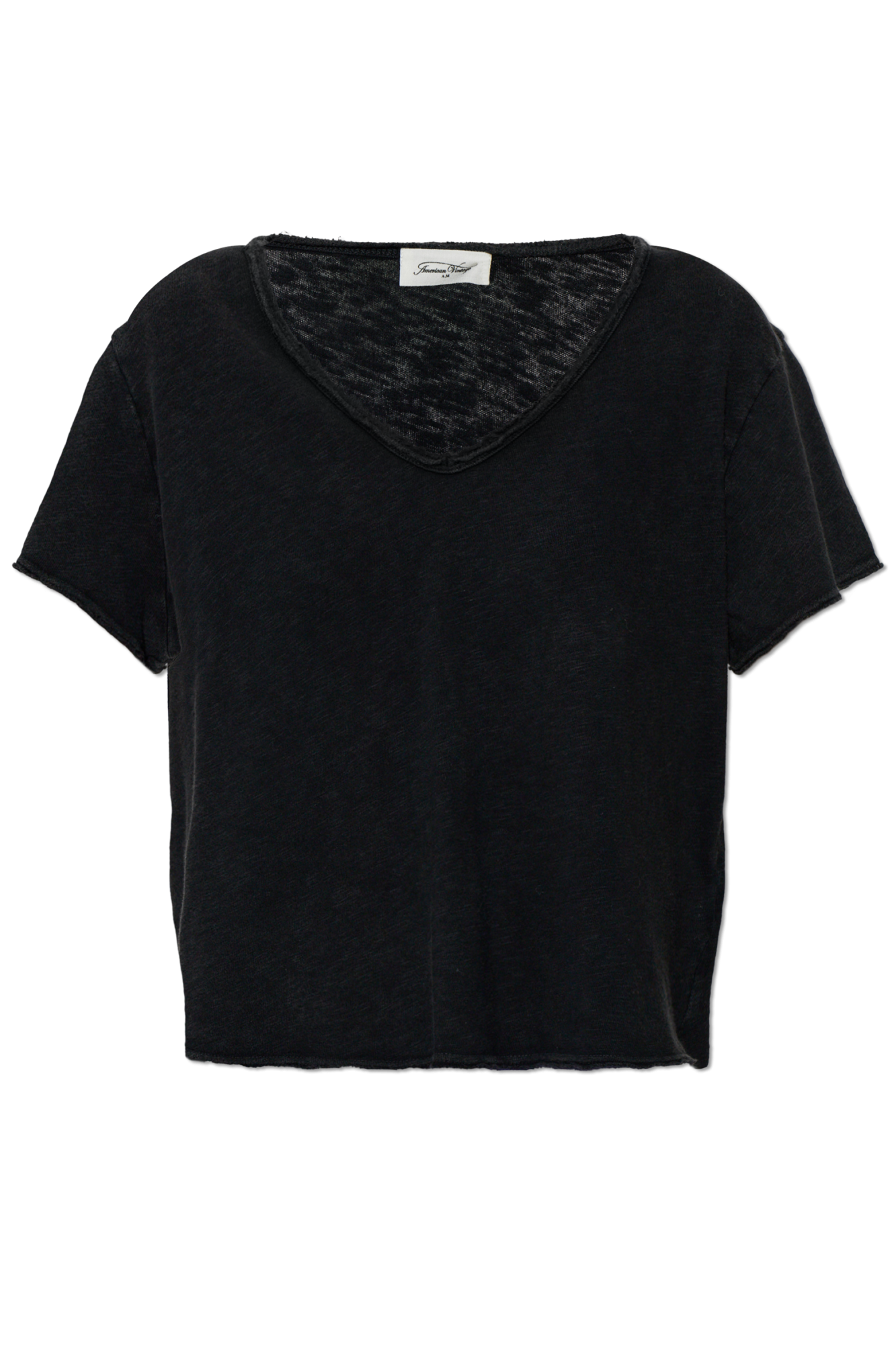 American Vintage T-shirt Z Efektem `vintage`, Kobiety, Czarny