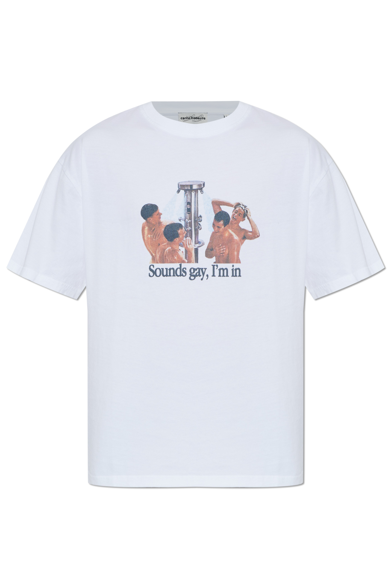 CARNE BOLLENTE T-shirt Z Nadrukiem, Mężczyźni, Biały