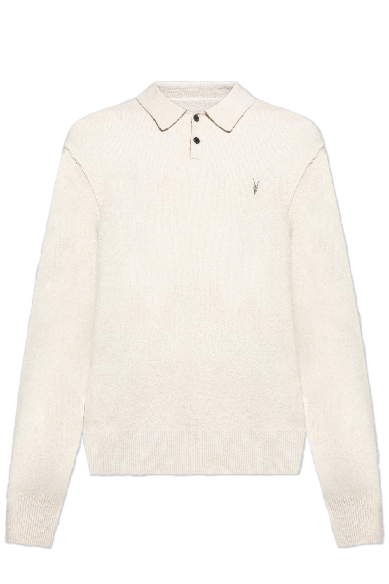 AllSaints Polo `Statten`, Mężczyźni, Kremowy