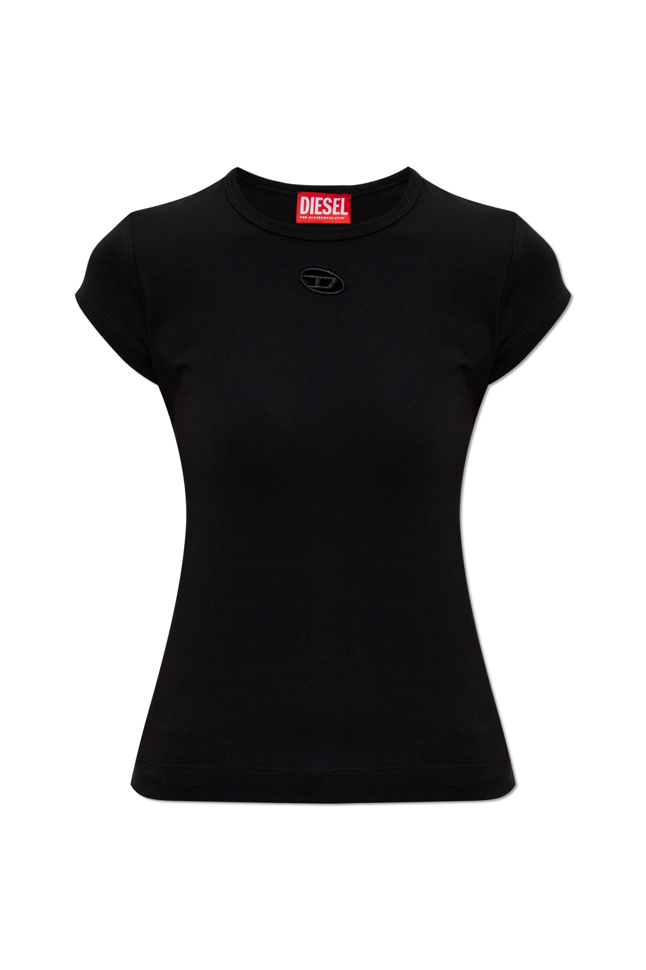 Diesel T-shirt `T-ANGIE-OD`, Kobiety, Czarny