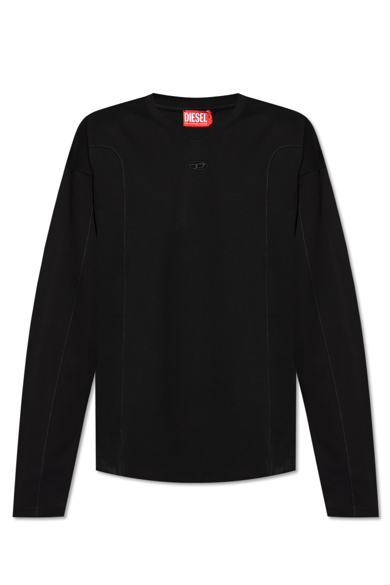 Diesel T-shirt `T-BOXT-LS-INT` Z Długimi Rękawami, Mężczyźni, Czarny