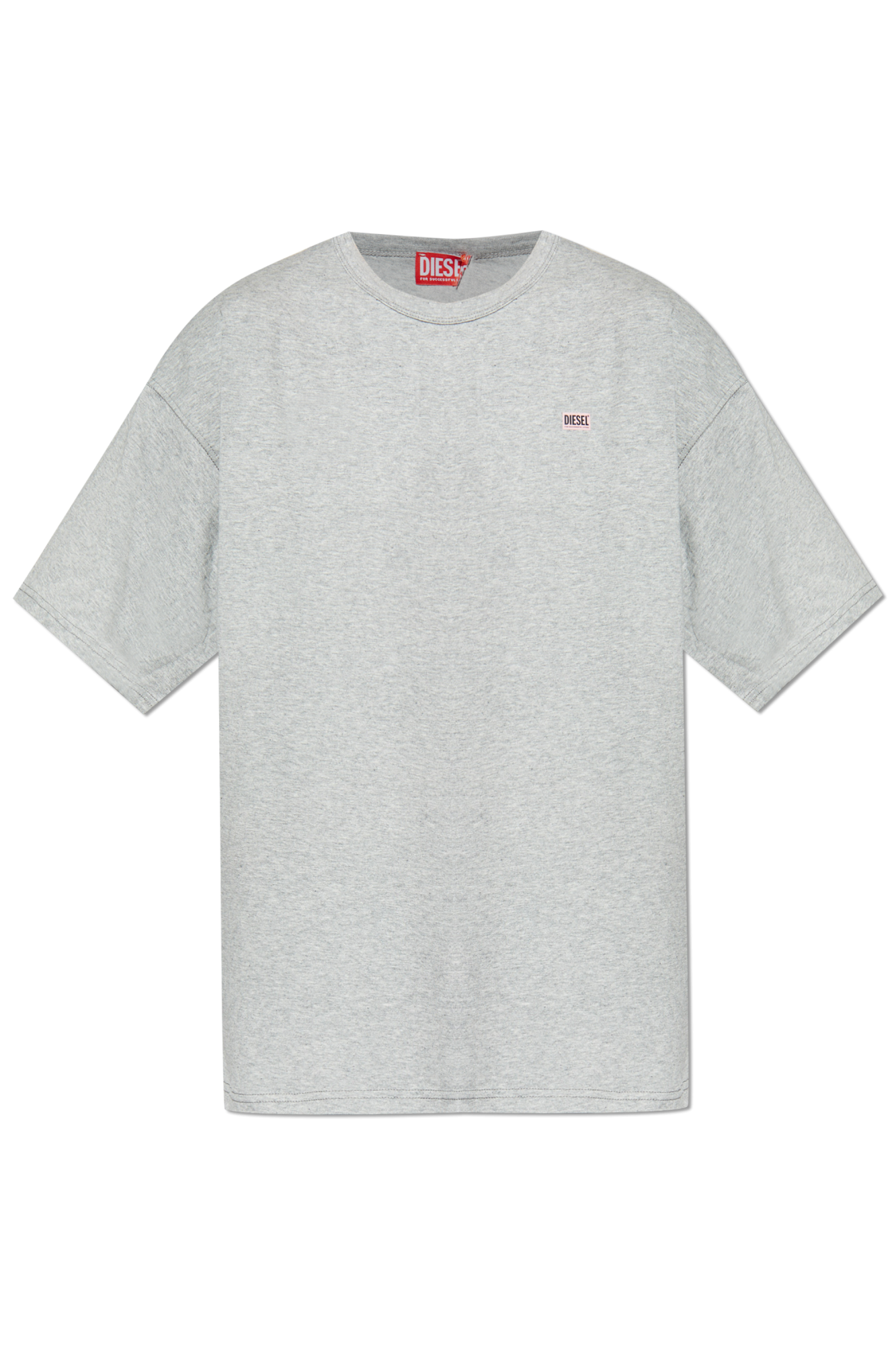 Diesel T-shirt Z Logo, Mężczyźni, Szary