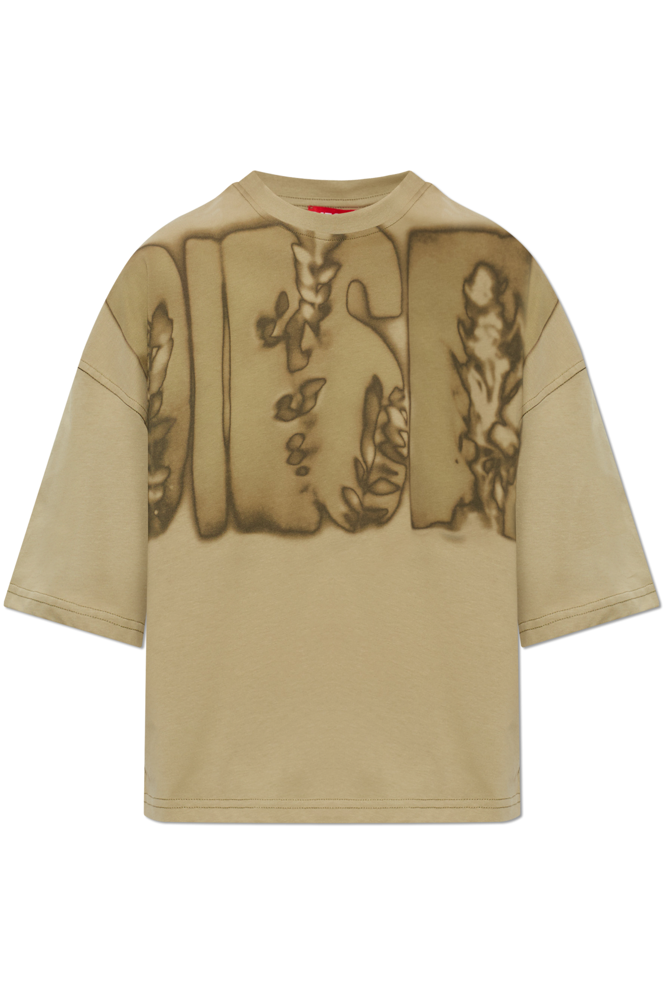 Diesel T-shirt `T-CROPYN-AA1`, Kobiety, Zielony