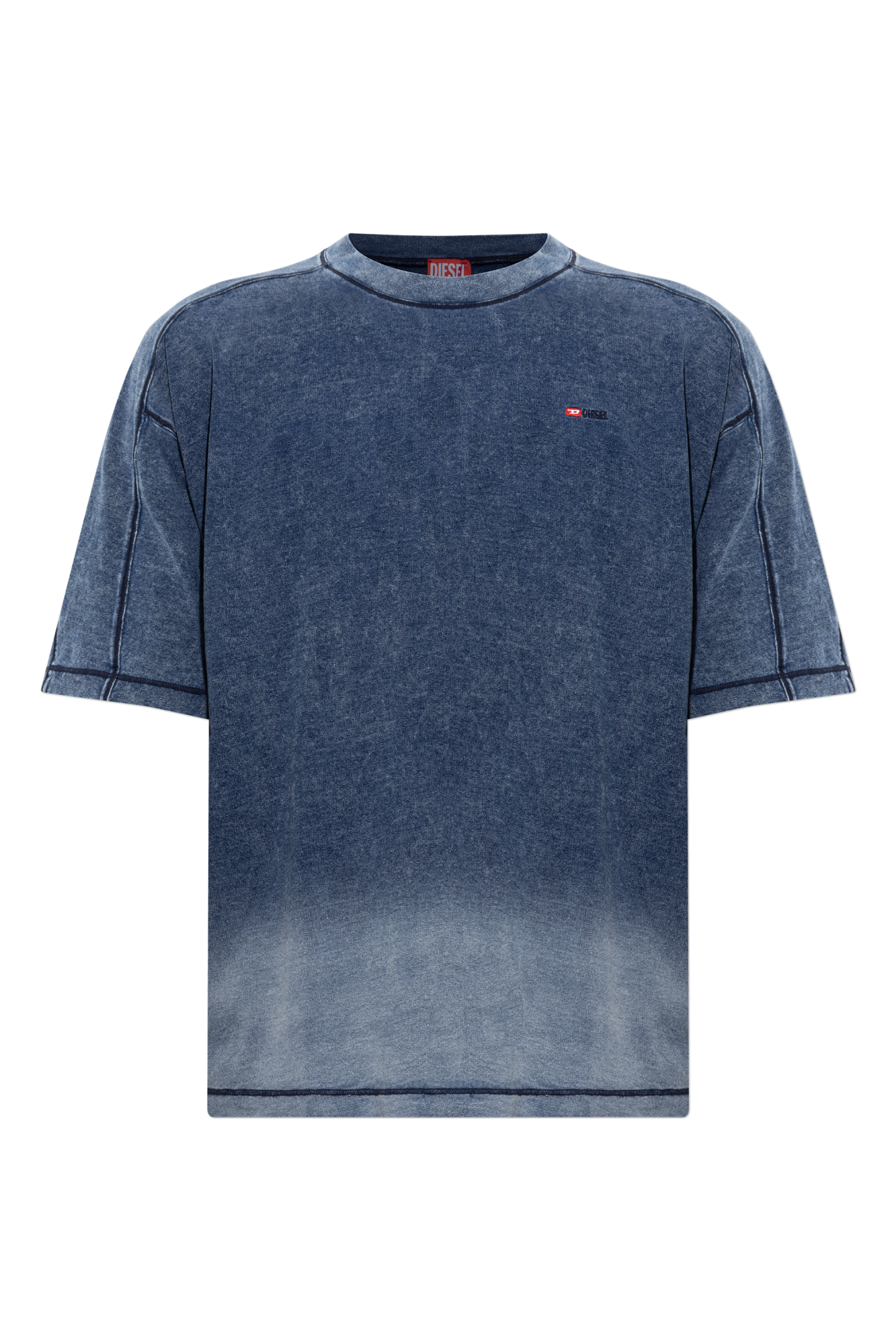 Diesel T-shirt ‘T-CROX’, Mężczyźni, Niebieski