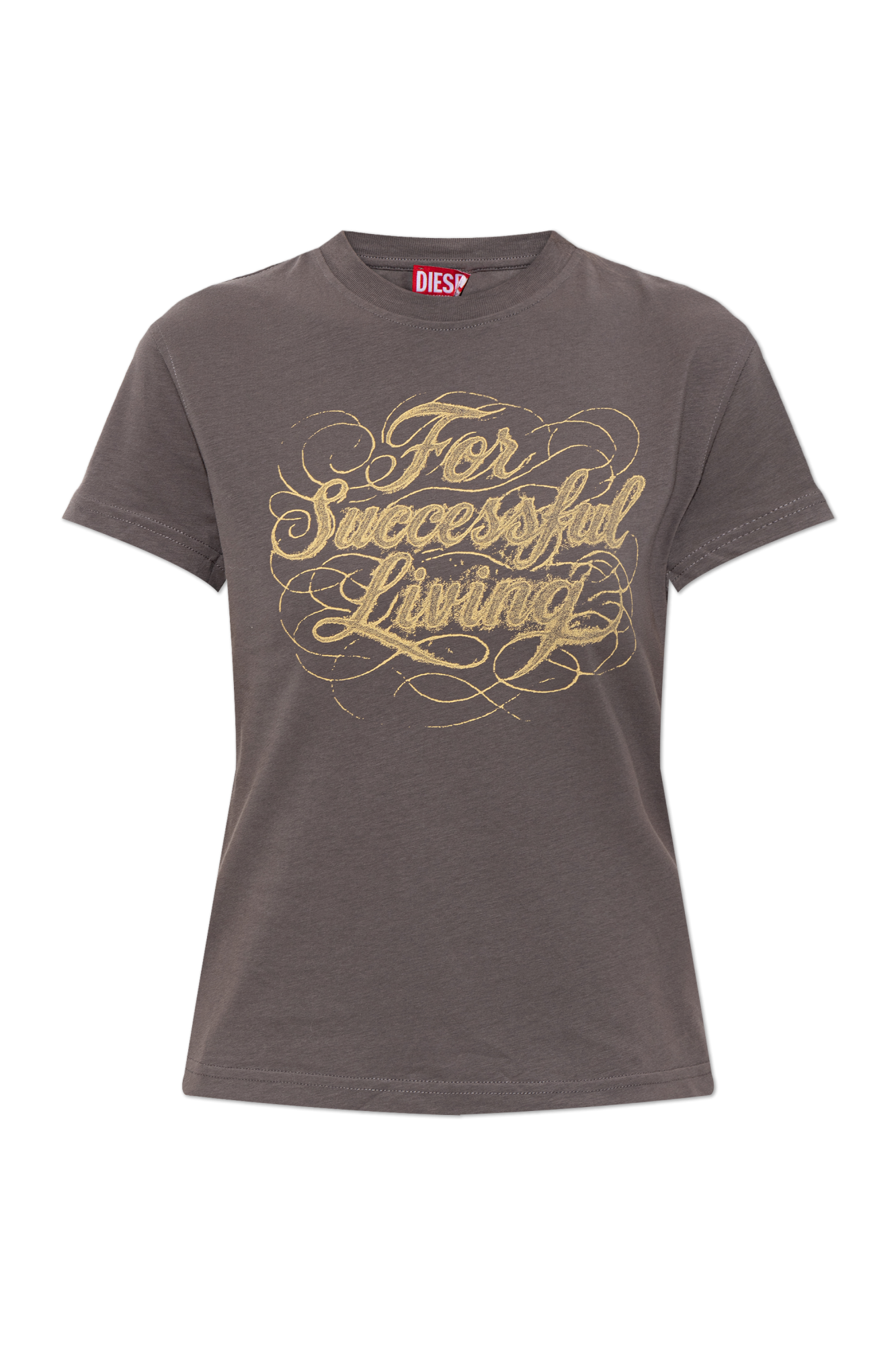 Diesel T-shirt ‘T-ILA-AA4’, Kobiety, Szary