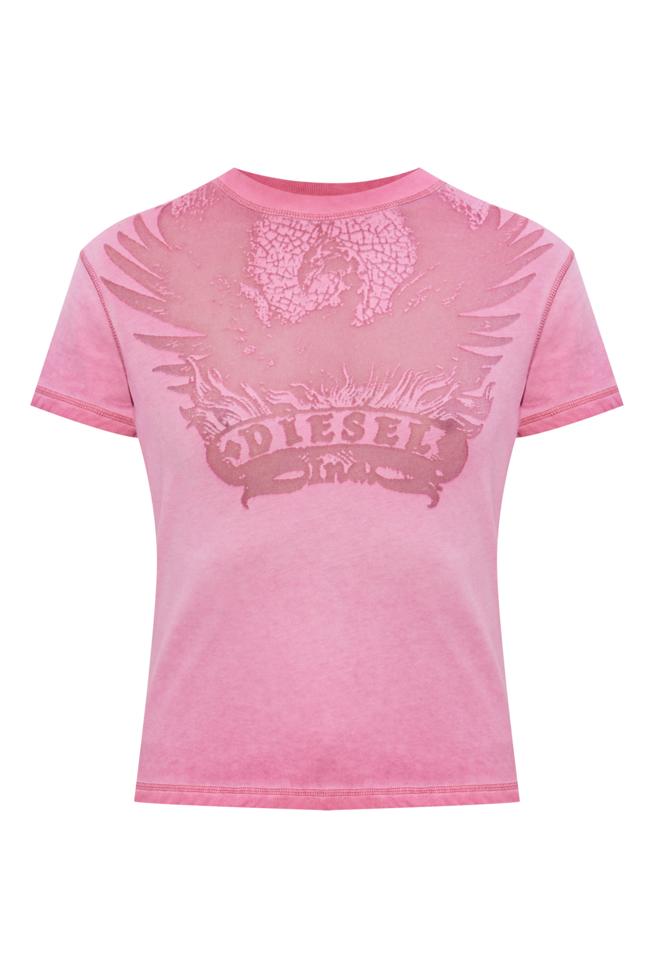 Diesel T-shirt `T-ILA-AA7`, Kobiety, Różowy