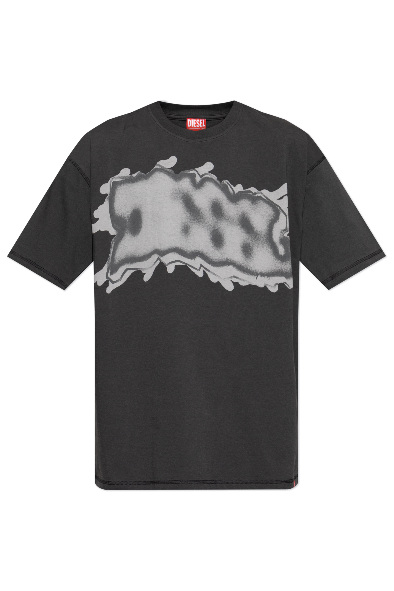 Diesel T-shirt ‘T-LEONARD-IHBJ’, Mężczyźni, Szary