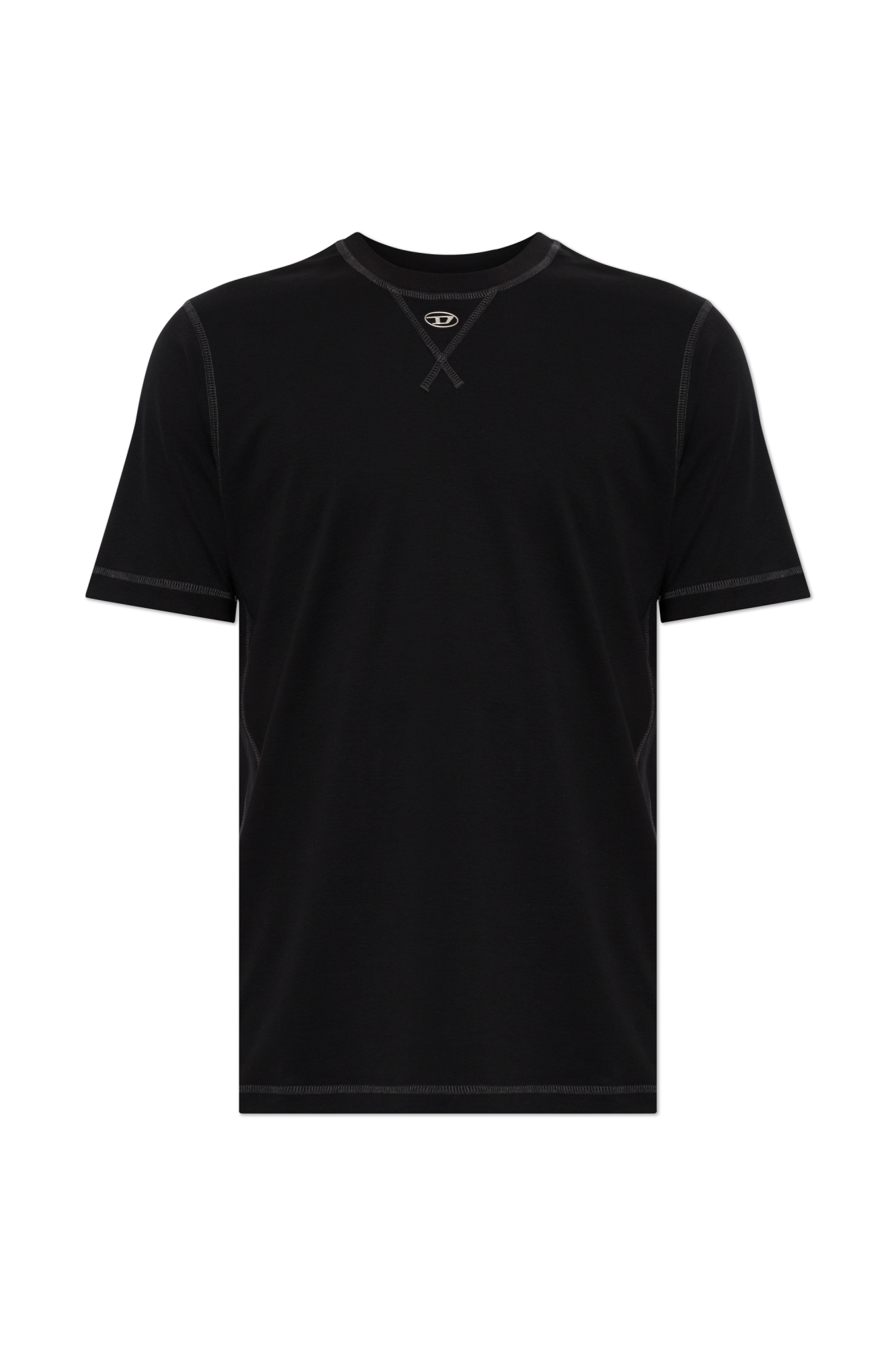 Diesel T-shirt ‘T-MADJUST-TR’, Mężczyźni, Czarny
