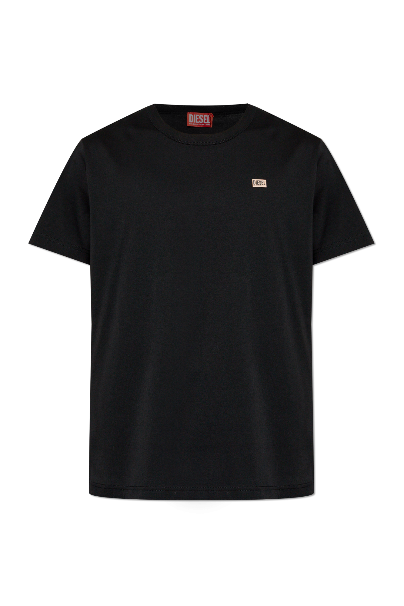 Diesel T-shirt `T-ANGIE-OD`, Mężczyźni, Czarny