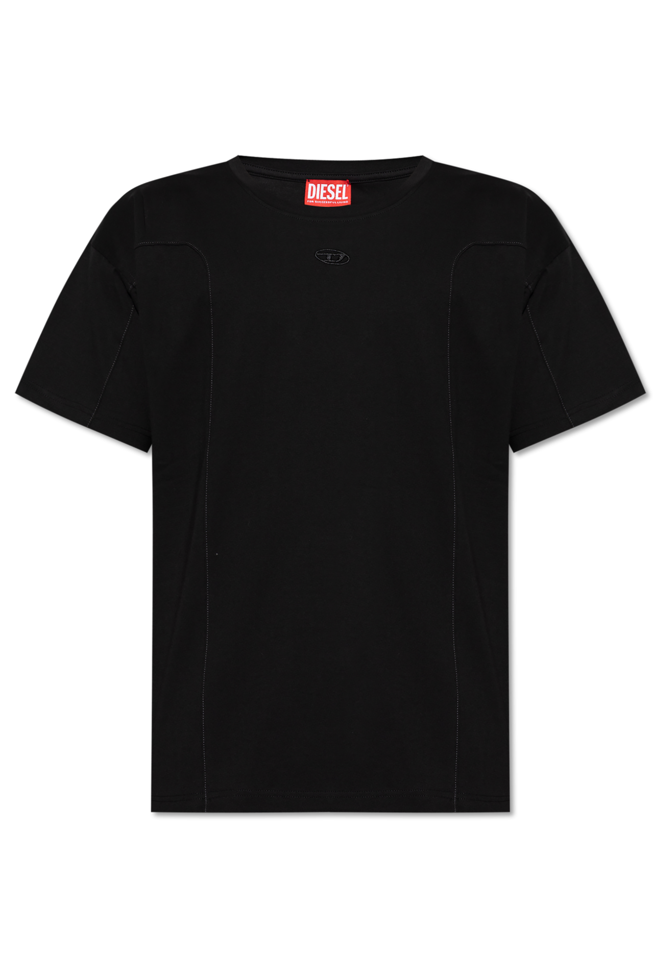 Diesel T-shirt `T-NORM-INT`, Mężczyźni, Czarny