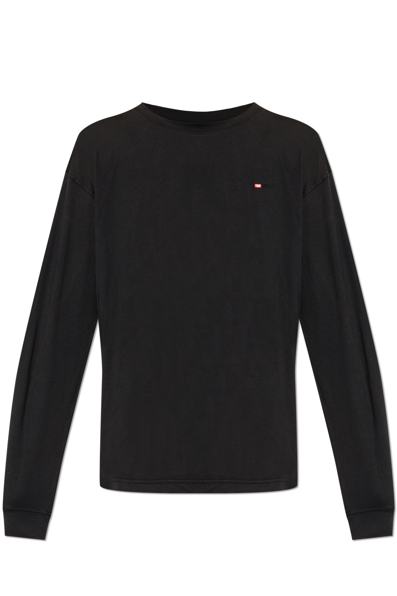 Diesel T-shirt Z Długim Rękawem ‘T-NORMS-LS’, Mężczyźni, Czarny