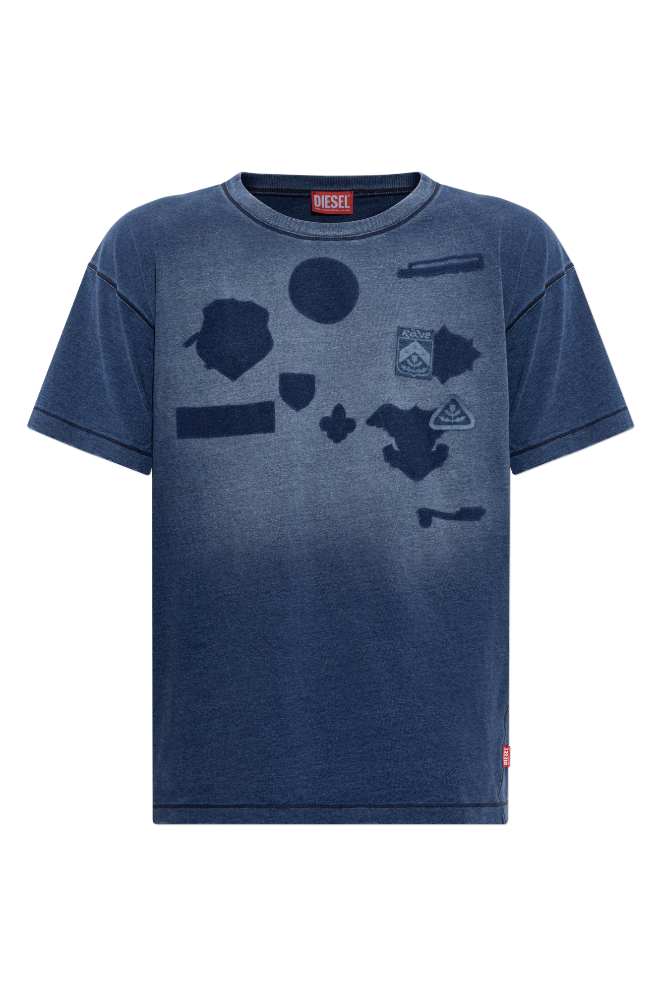 Diesel T-shirt ‘T-NOX’, Mężczyźni, Granatowy