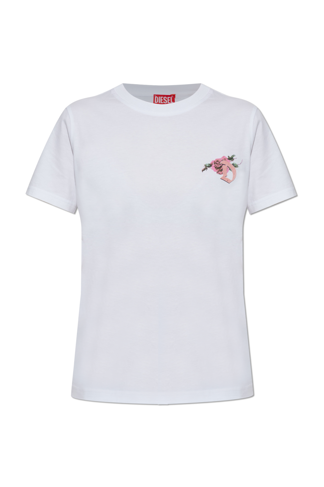 Diesel T-shirt `T-REG-S1`, Kobiety, Biały
