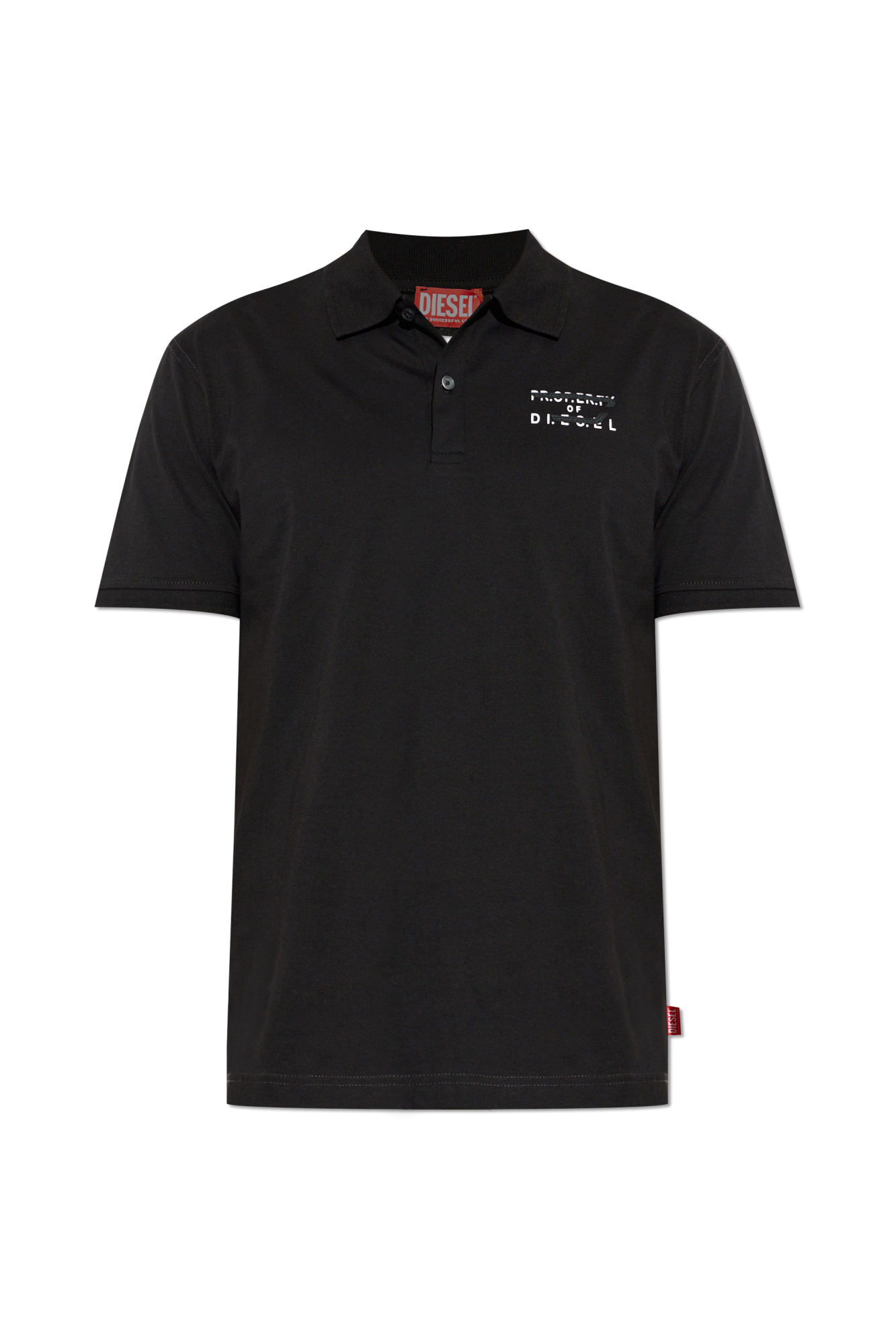 Diesel Polo ‘T-REJUST-V2’, Mężczyźni, Czarny