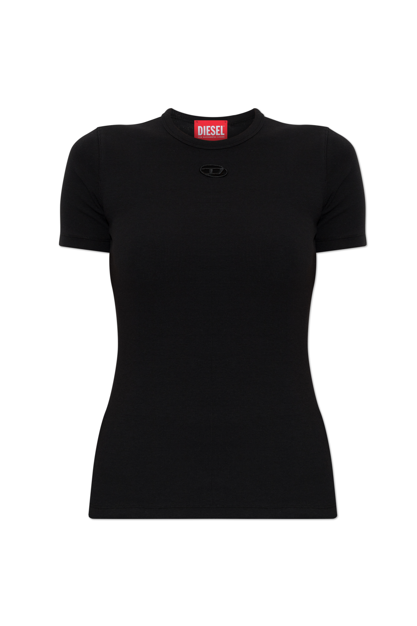 Diesel T-shirt ‘T-RIBBER-OD’, Kobiety, Czarny