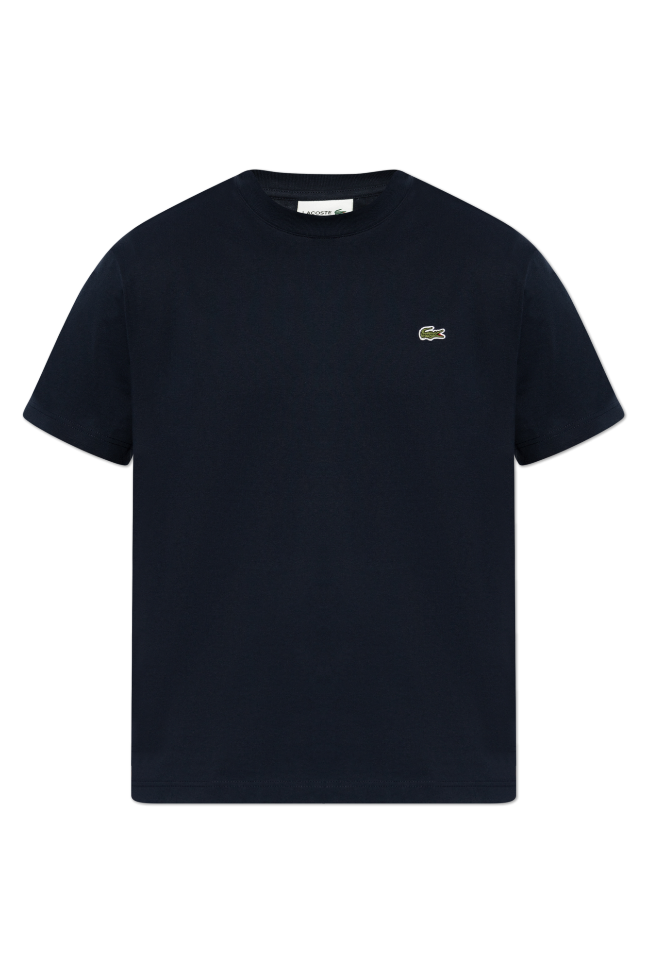Lacoste T-shirt Z Naszywką Z Logo, Mężczyźni, Granatowy