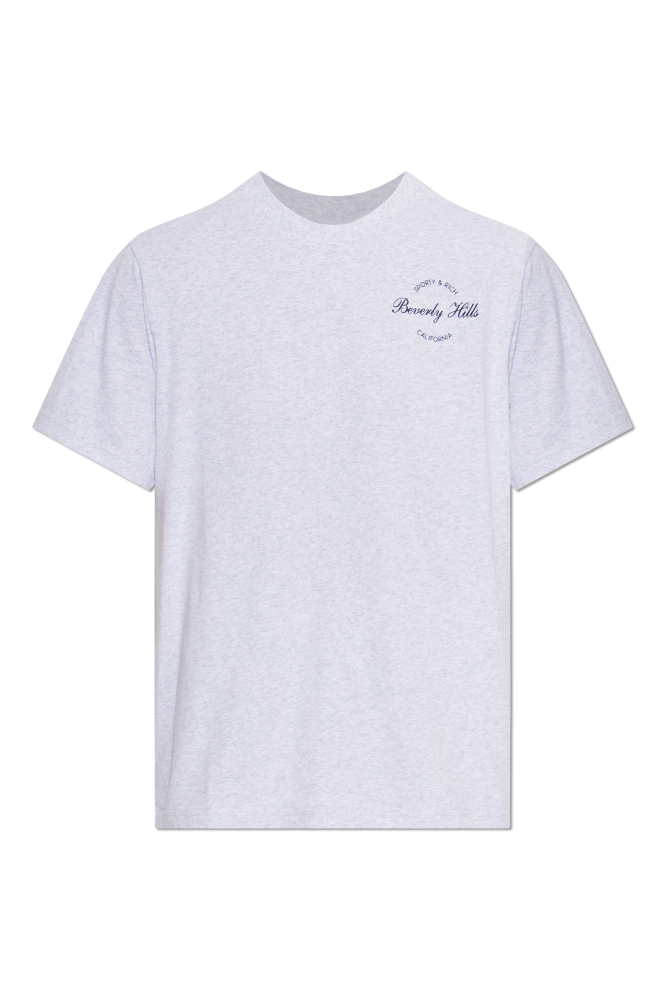 Sporty & Rich T-shirt Z Nadrukiem, Unisex, Szary