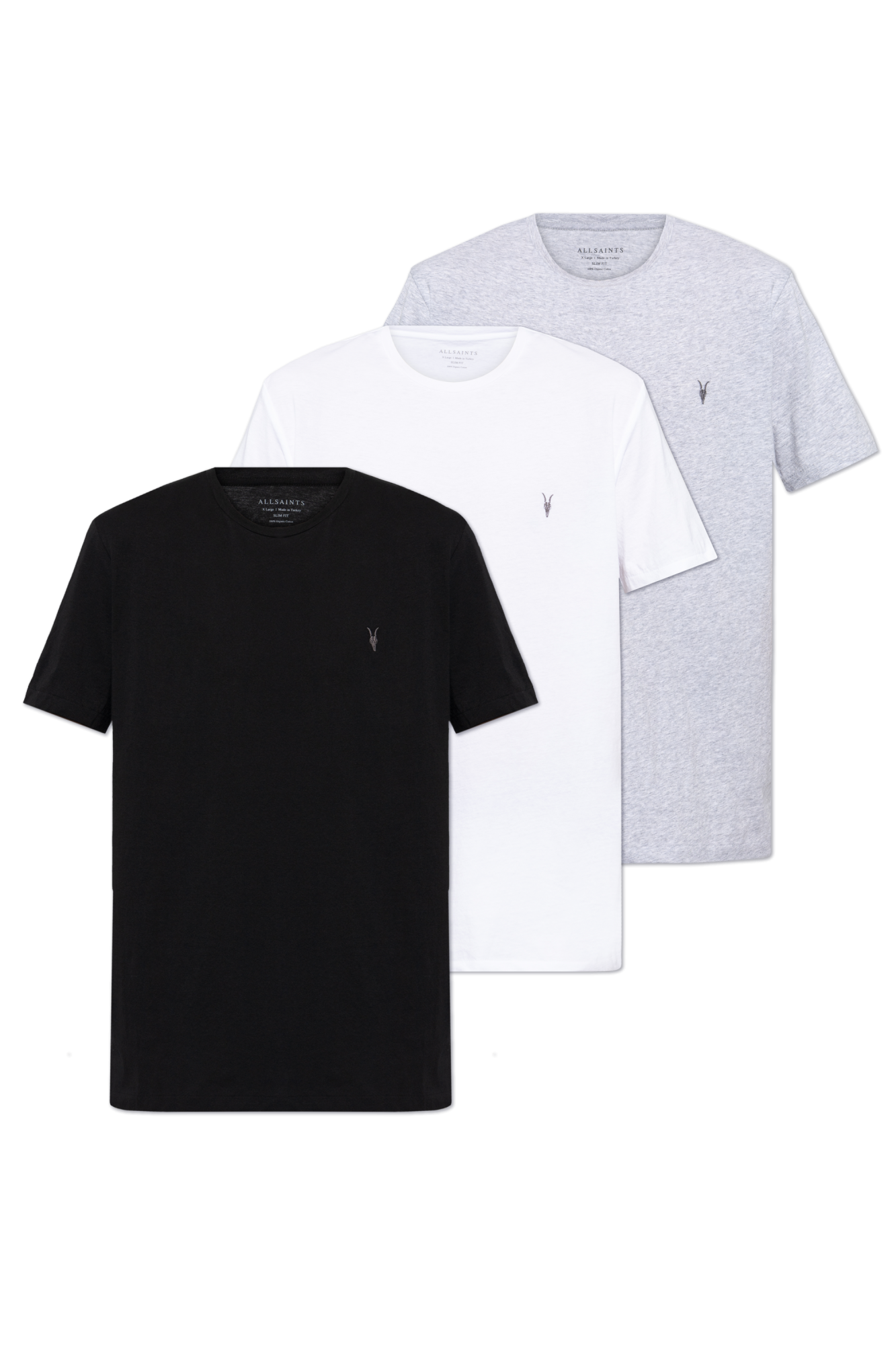 AllSaints Trójpak T-shirtów `Brace`, Mężczyźni, Multikolor