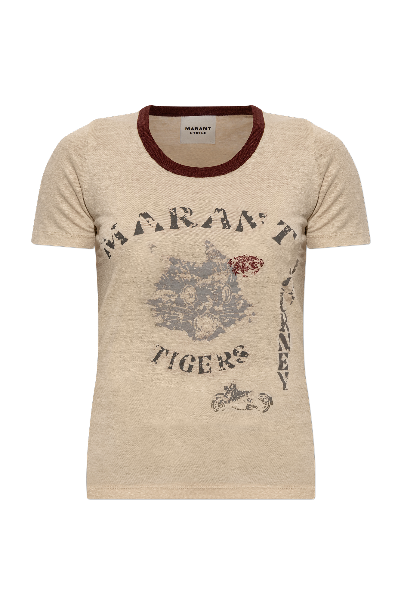 Marant Etoile T-shirt `Kiliann`, Kobiety, Beżowy